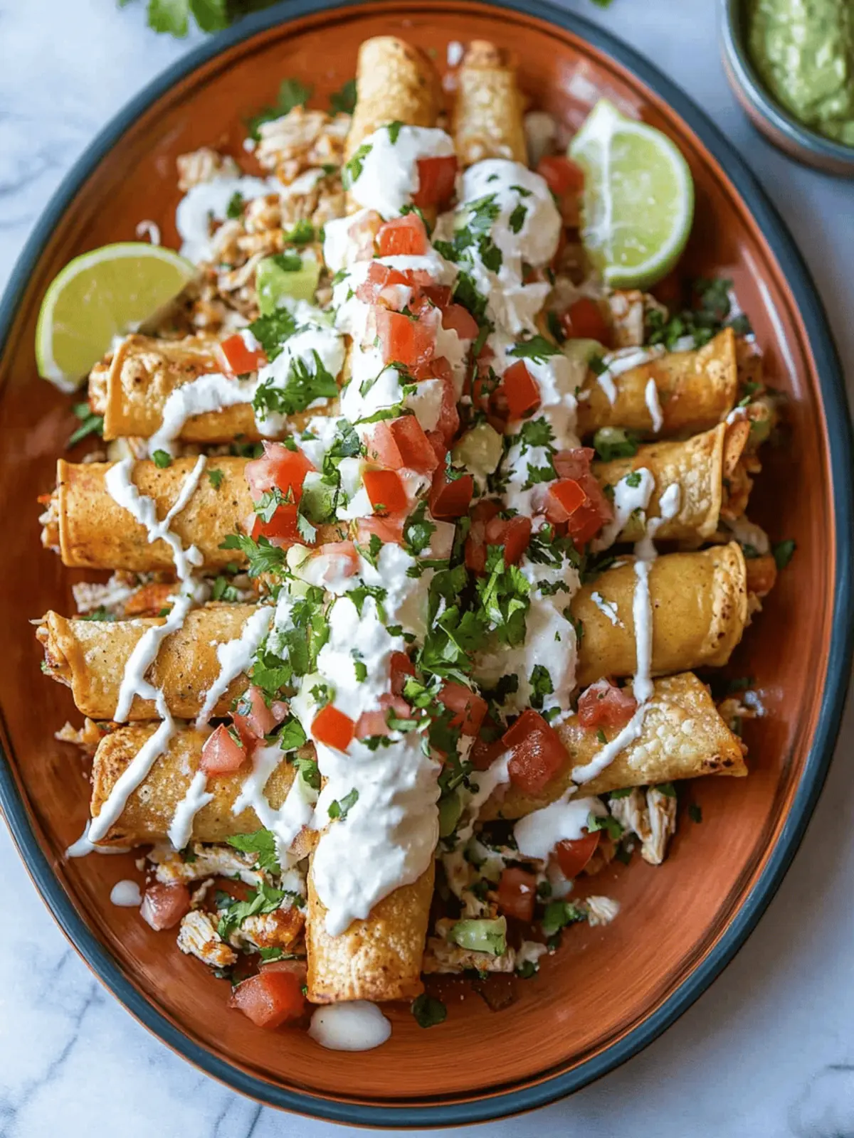 Chicken Flautas Mexicanas