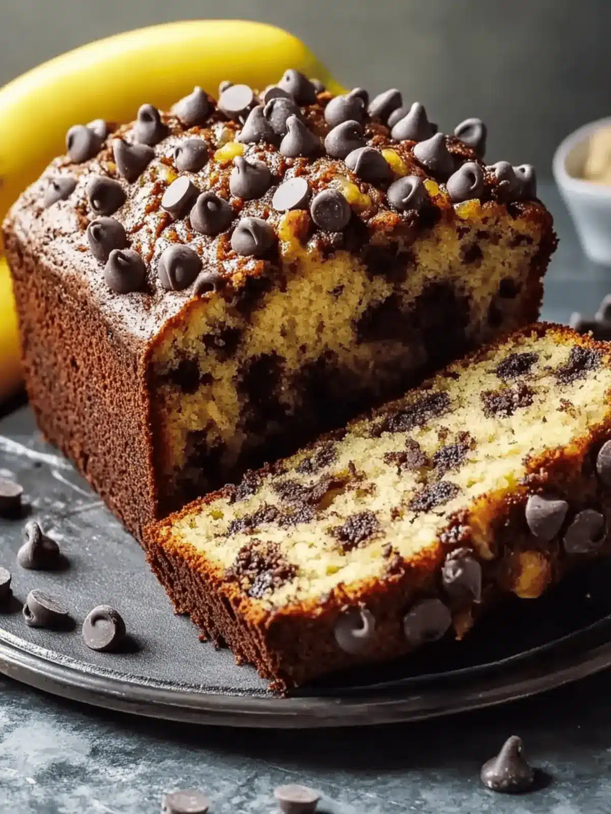 Super Moist Chocolate Chip Banana Bread