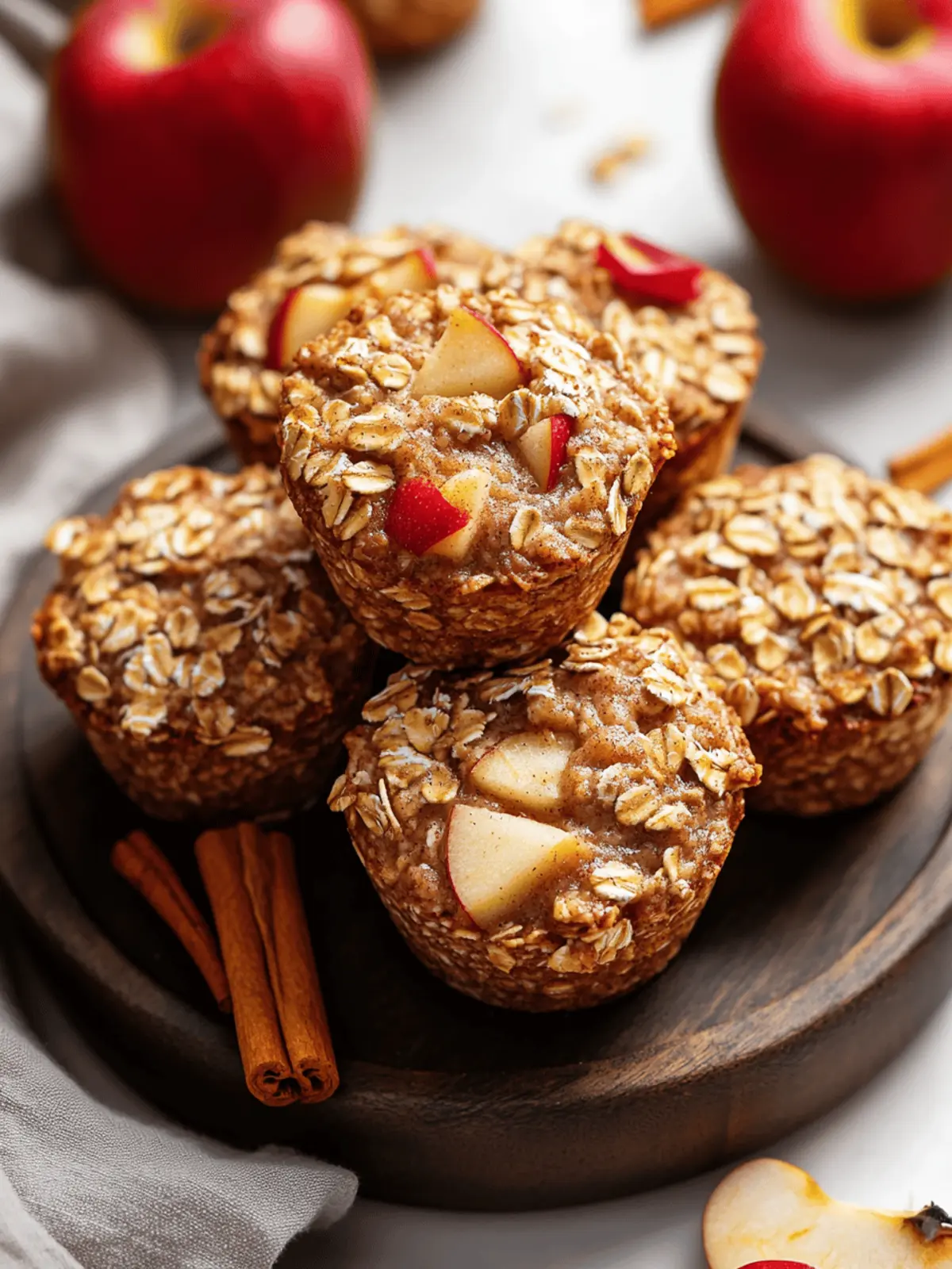 Apple Cinnamon Oatmeal Cups