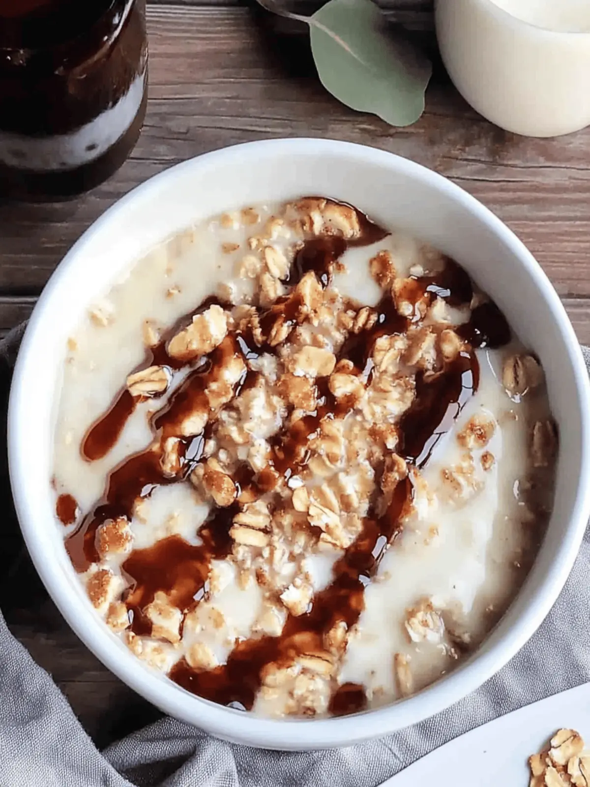 Cinnamon Bun Oatmeal Bowl