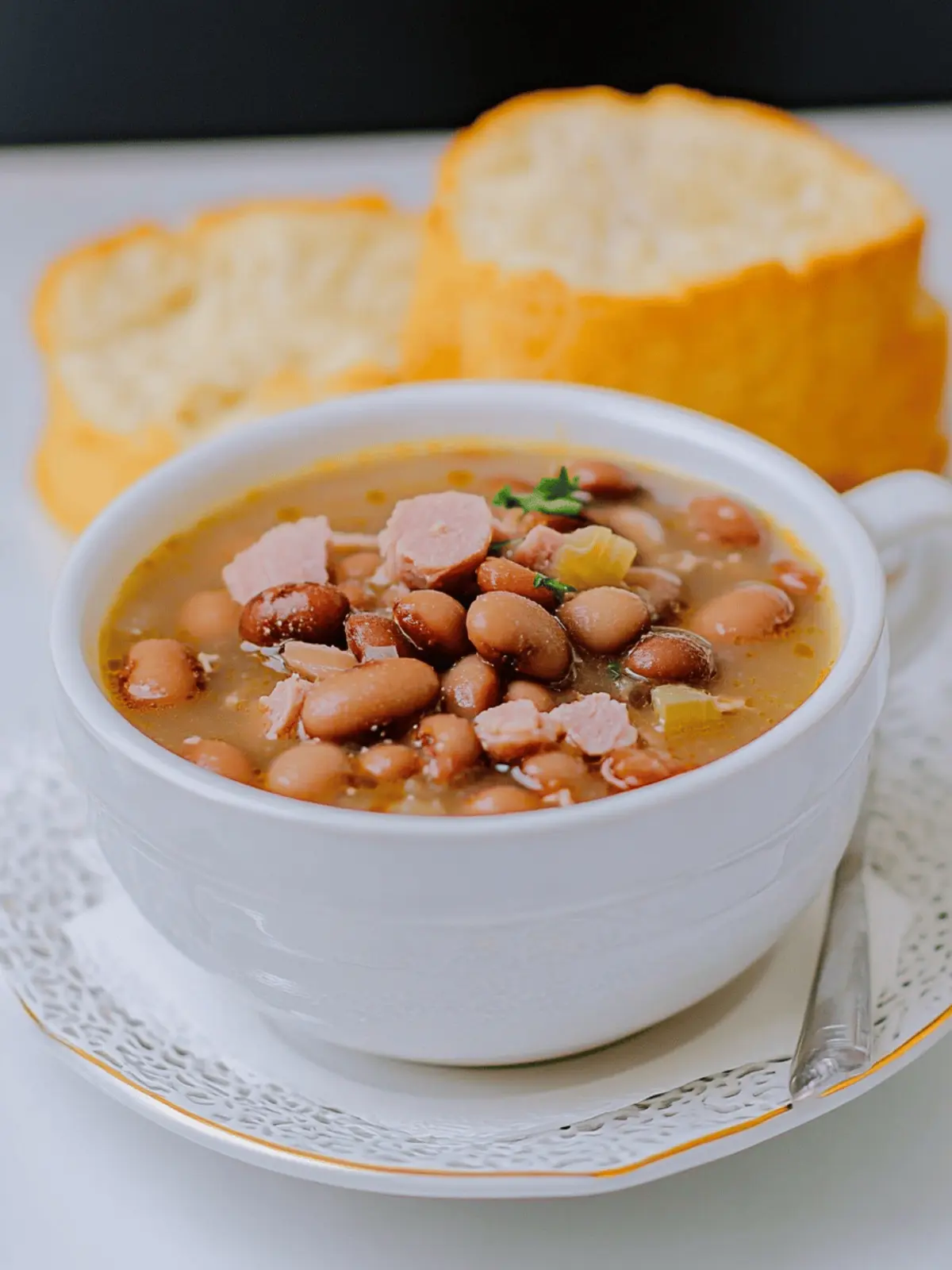 Crock Pot Brown Bean and Ham Soup