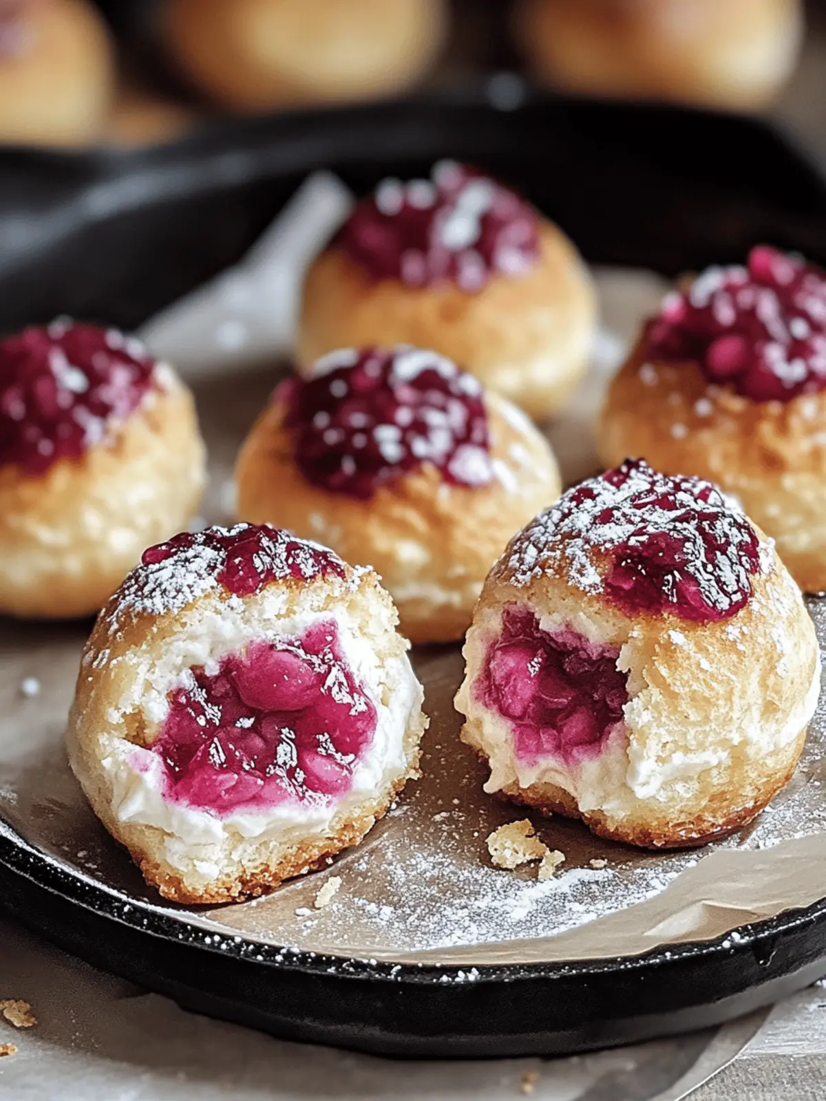 Twice-Baked Rhubarb Cheesecake Bombs