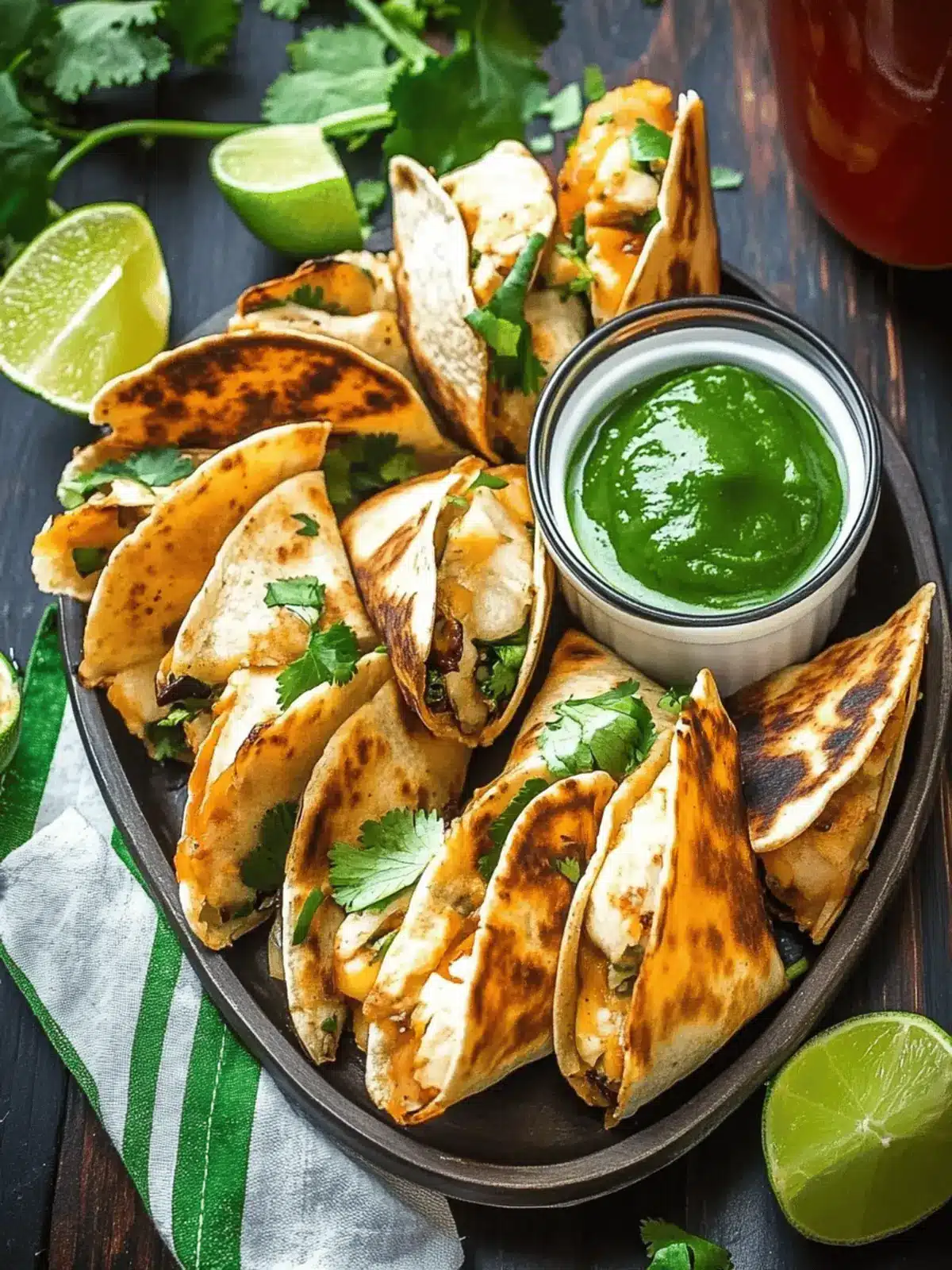 Mini Party Poblano Quesadillas