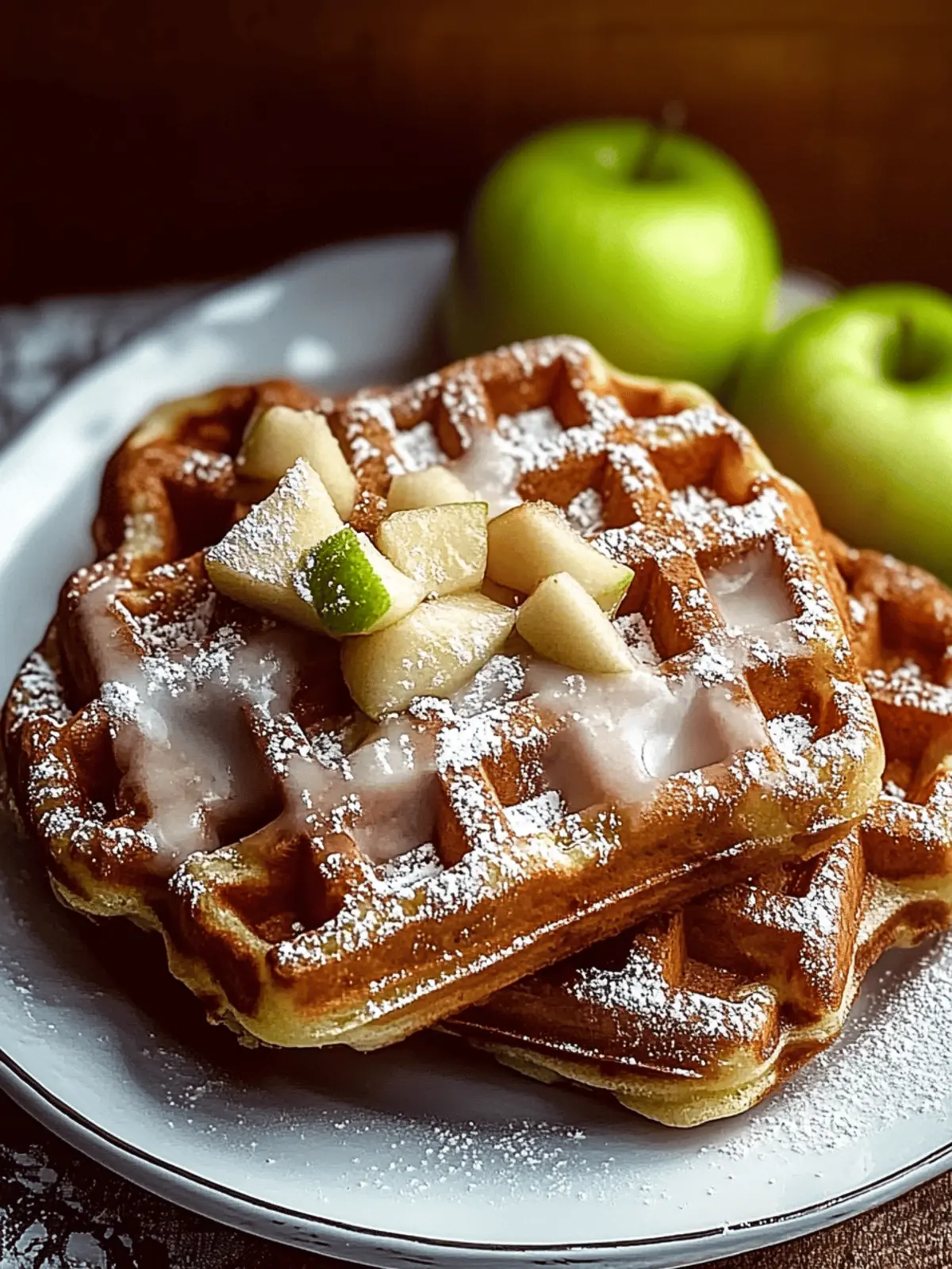 Apple Fritter Waffle Donuts