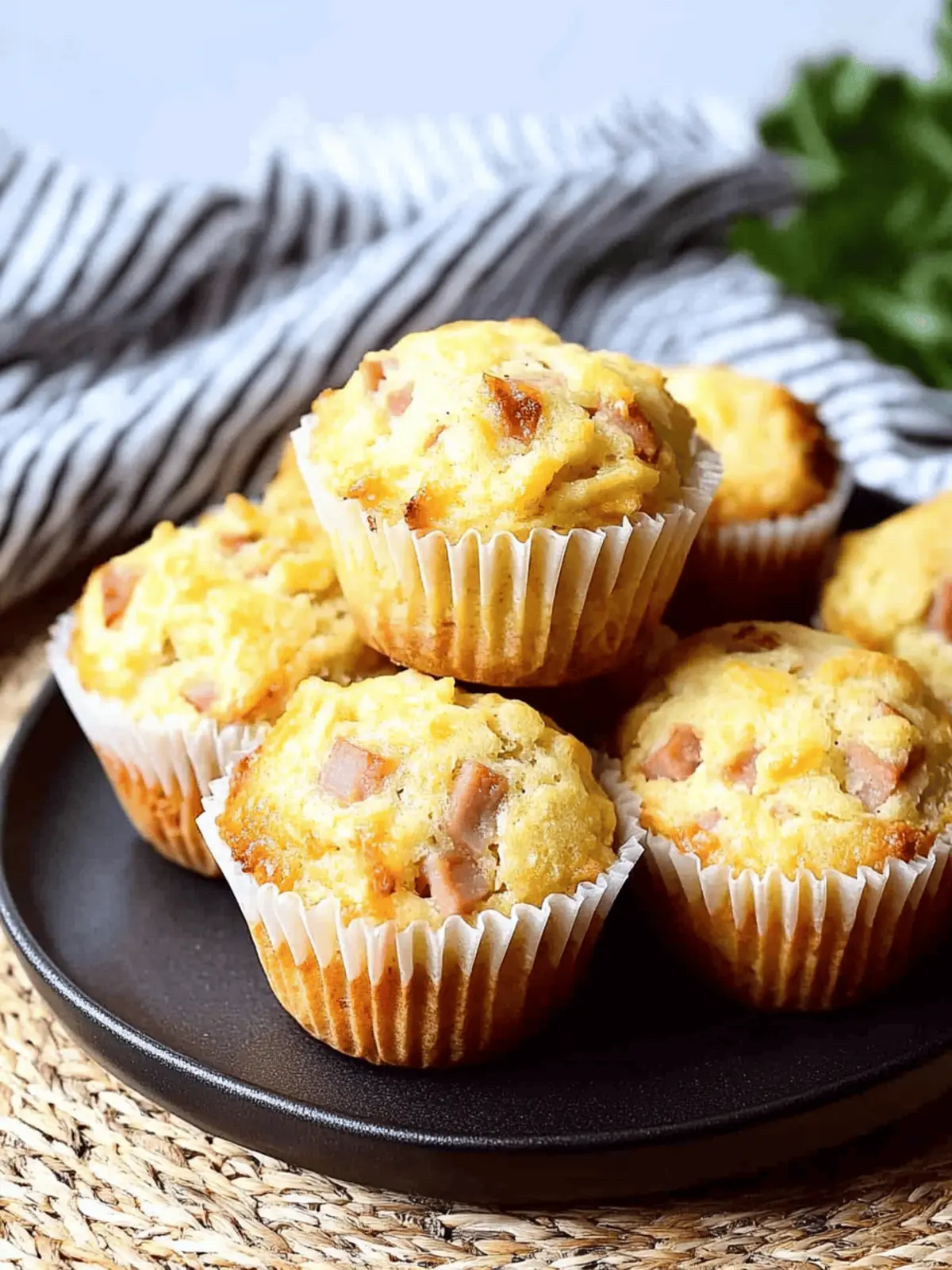 Ham and Cheese Muffins