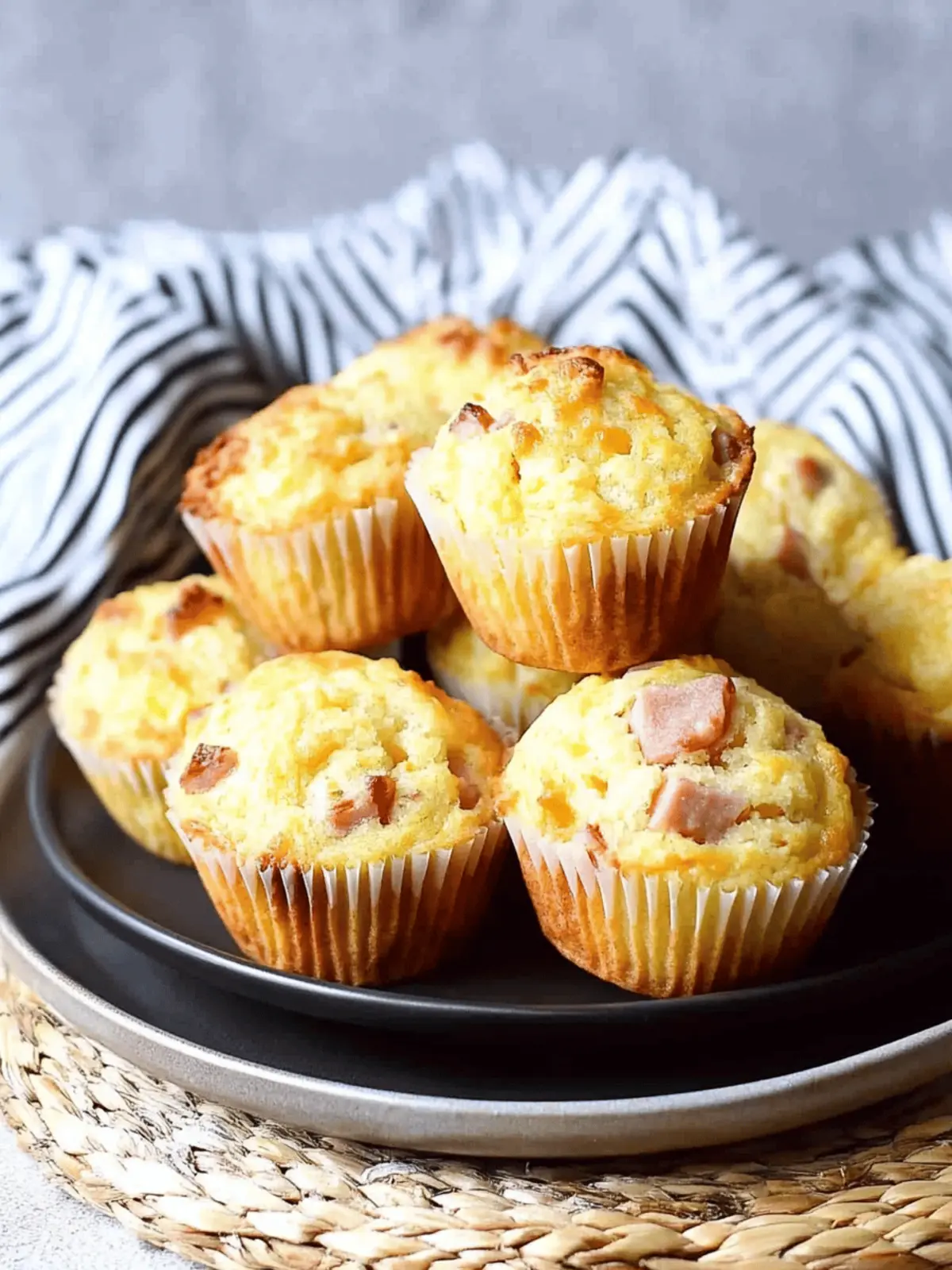 Ham and Cheese Muffins