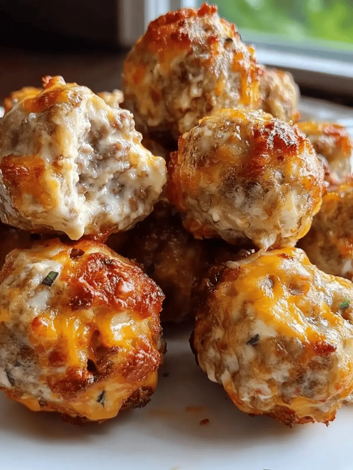 Rotel Cream Cheese Sausage Balls