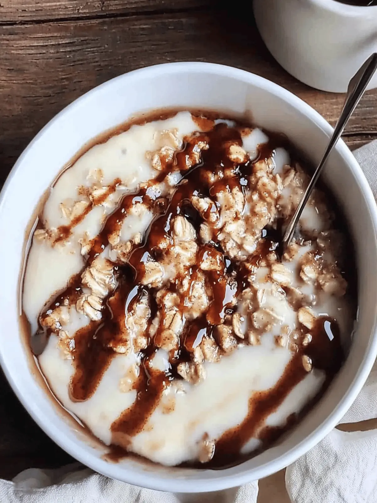 Cinnamon Bun Oatmeal Bowl
