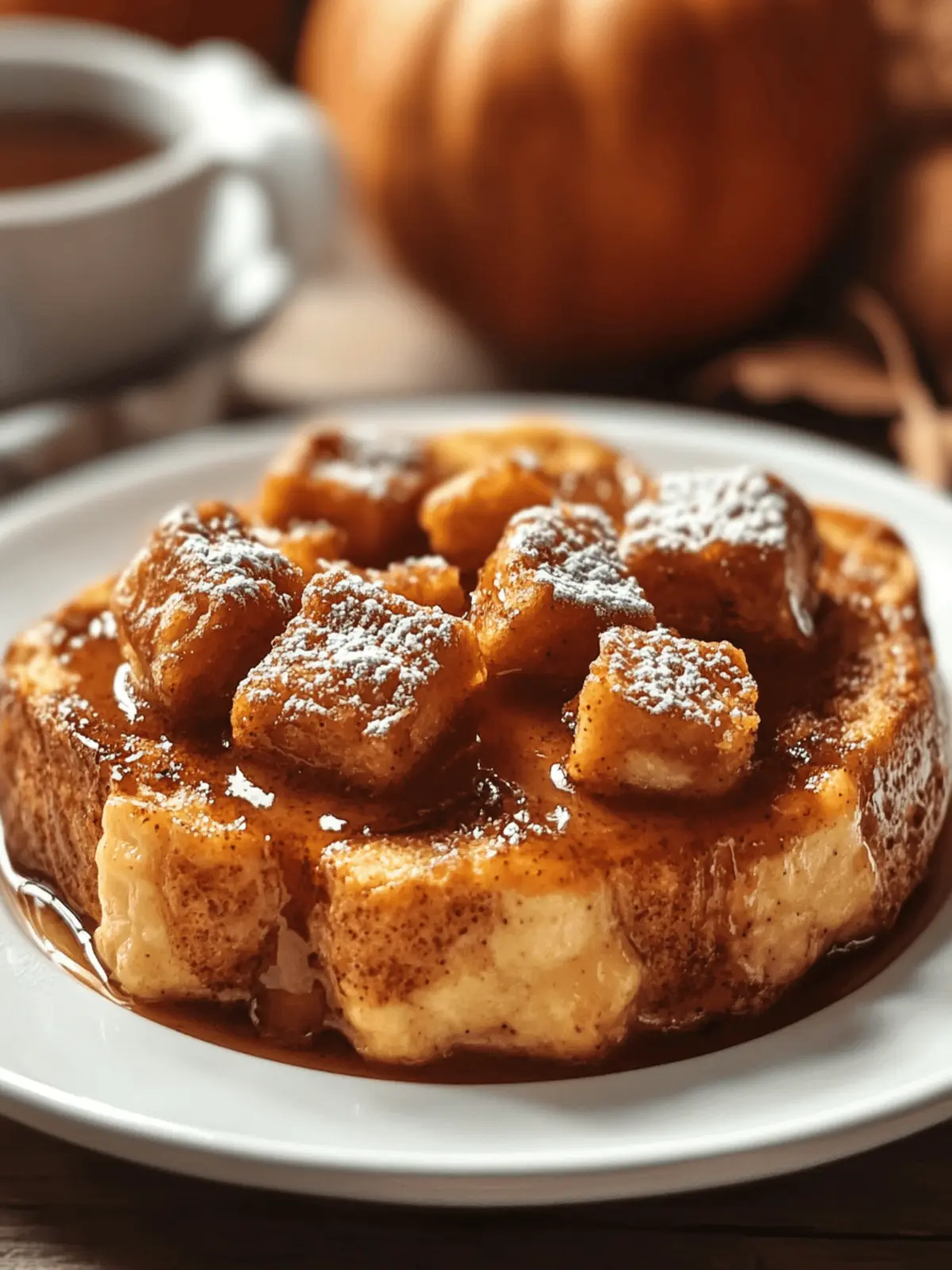 Pumpkin Spice French Toast Casserole