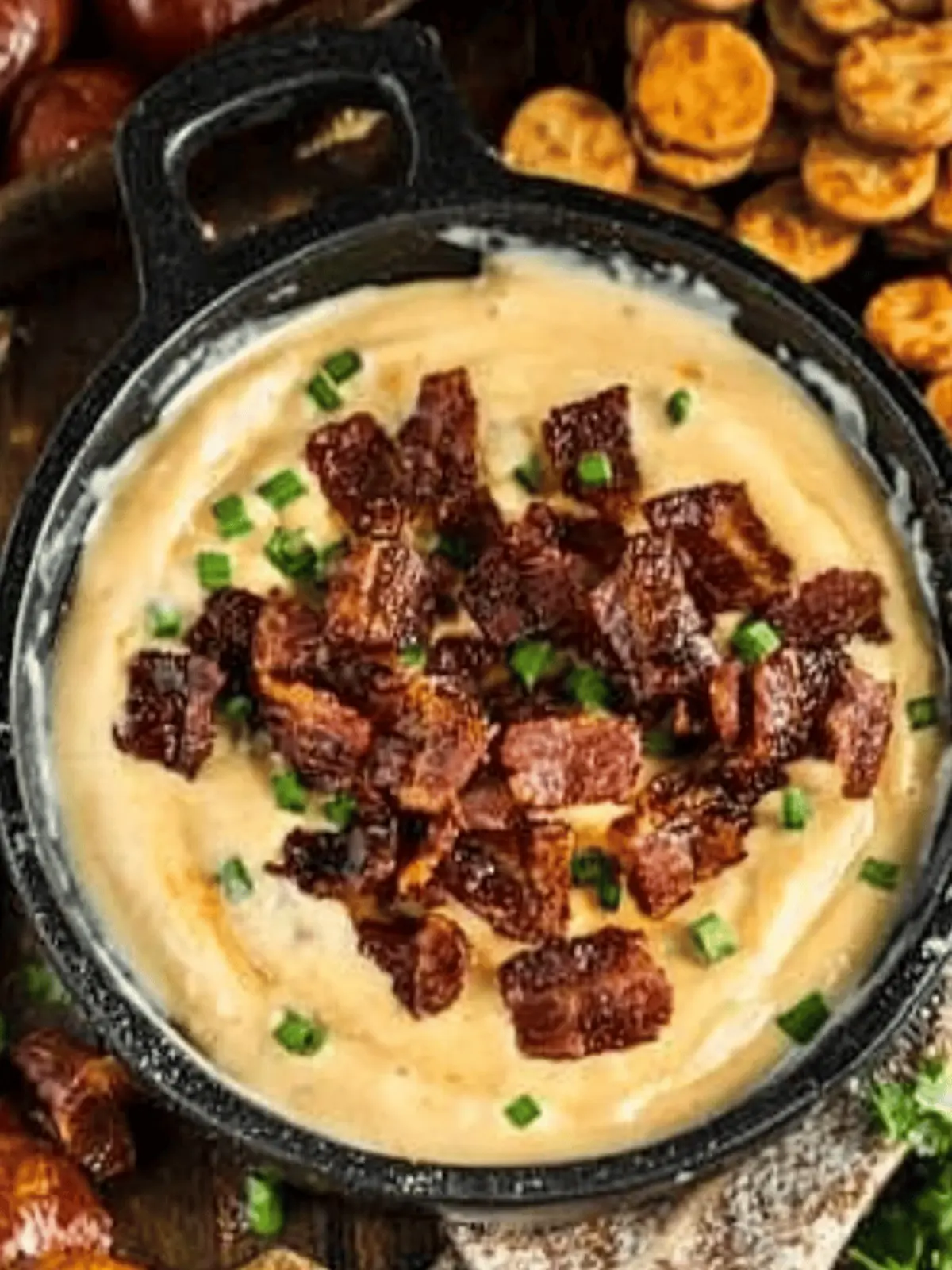 Beer Cheese Dip with Bacon