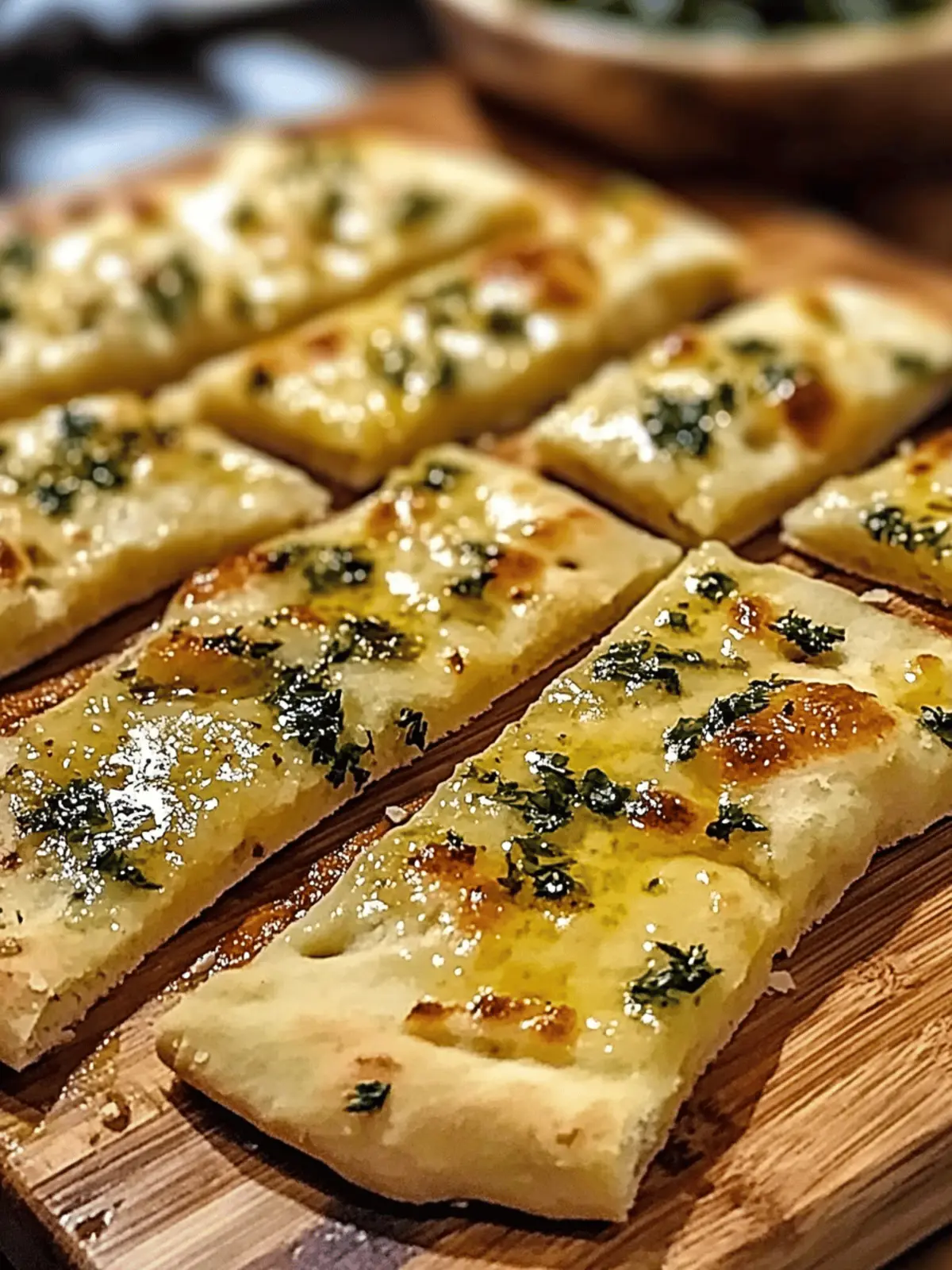 Air Fryer Garlic Flatbread