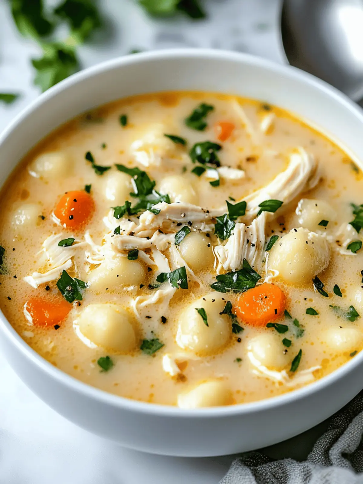 Gnocchi in Chicken Soup