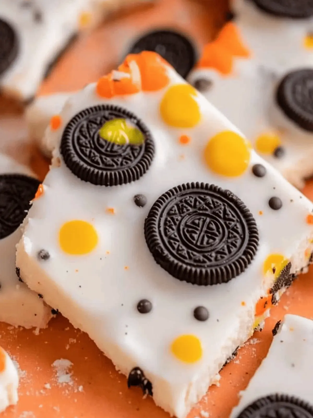 White Chocolate Halloween Oreo Bark