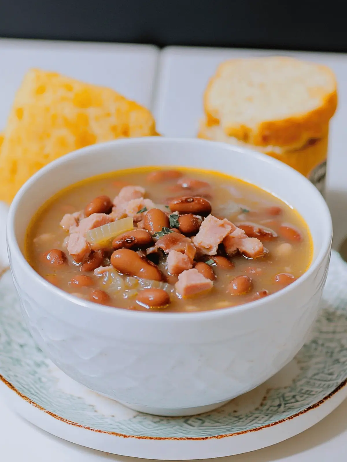 Crock Pot Brown Bean and Ham Soup