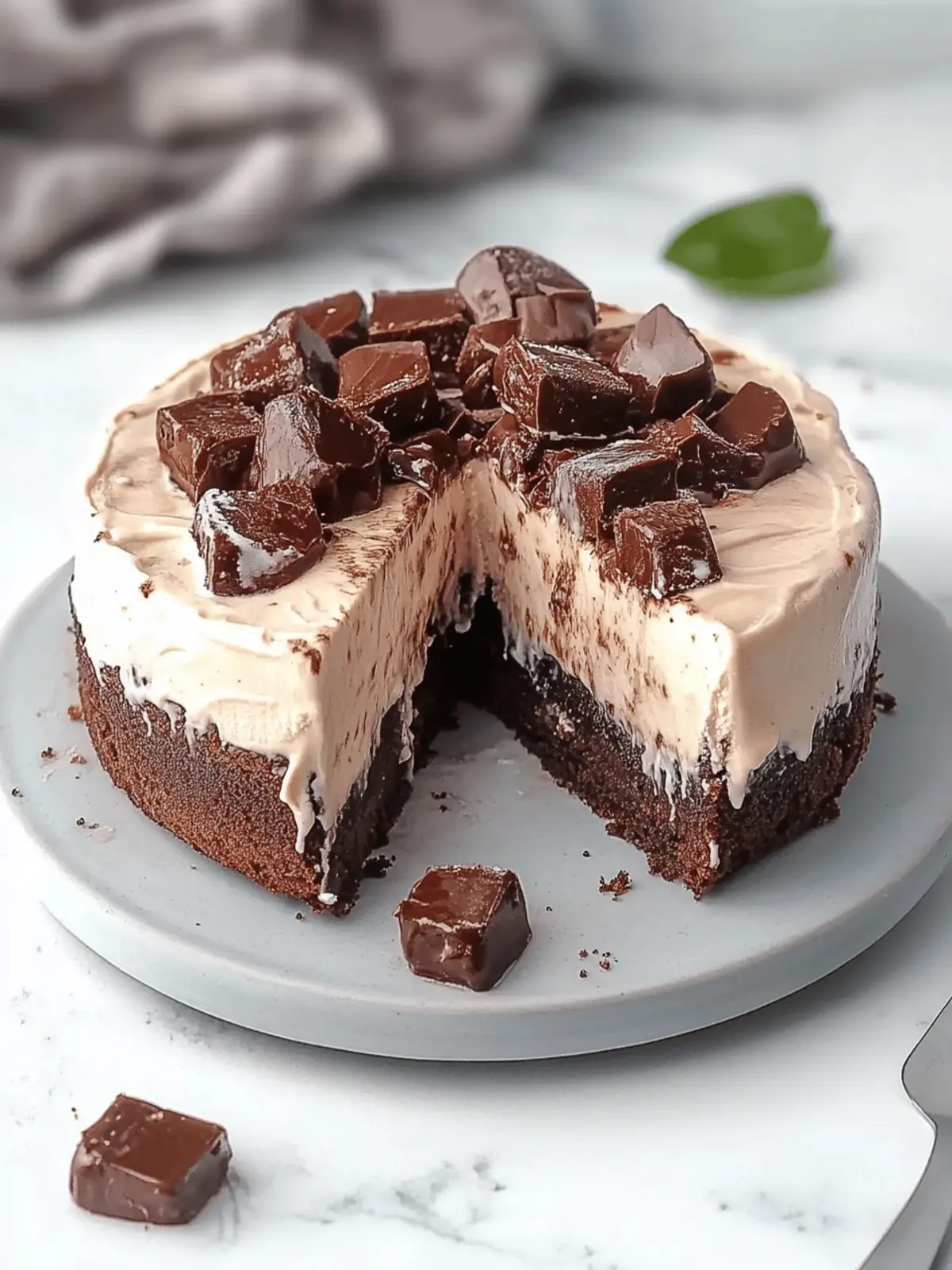Brownie Ice Cream Cake