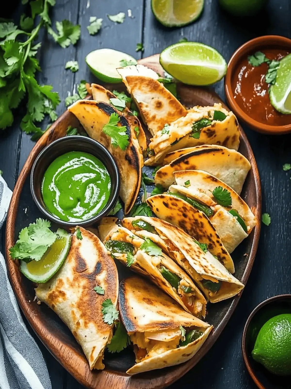 Mini Party Poblano Quesadillas