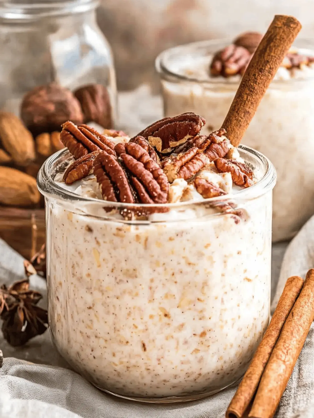 Pecan Cinnamon Overnight Oats