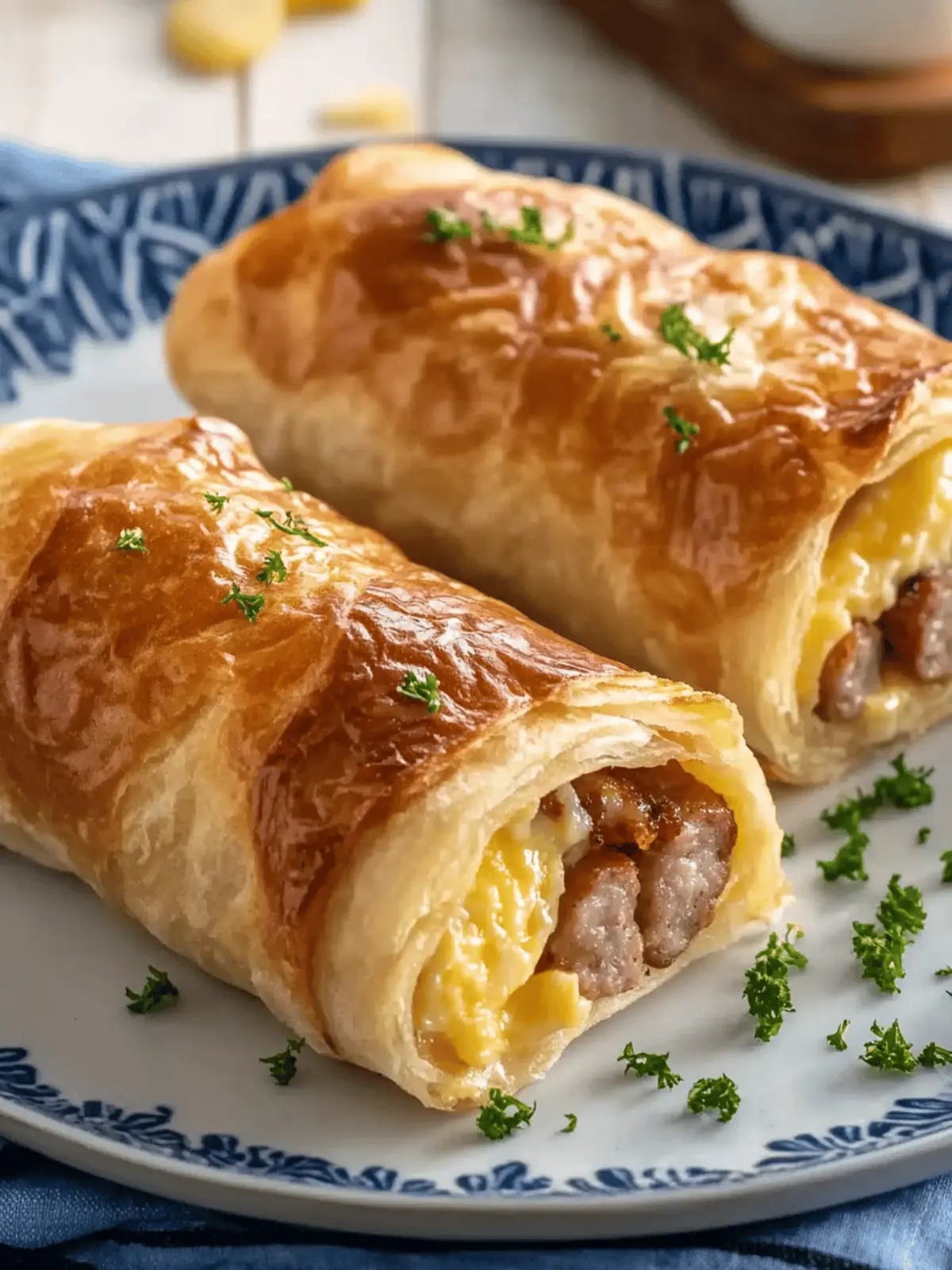 Sausage Egg Breakfast Roll-Ups