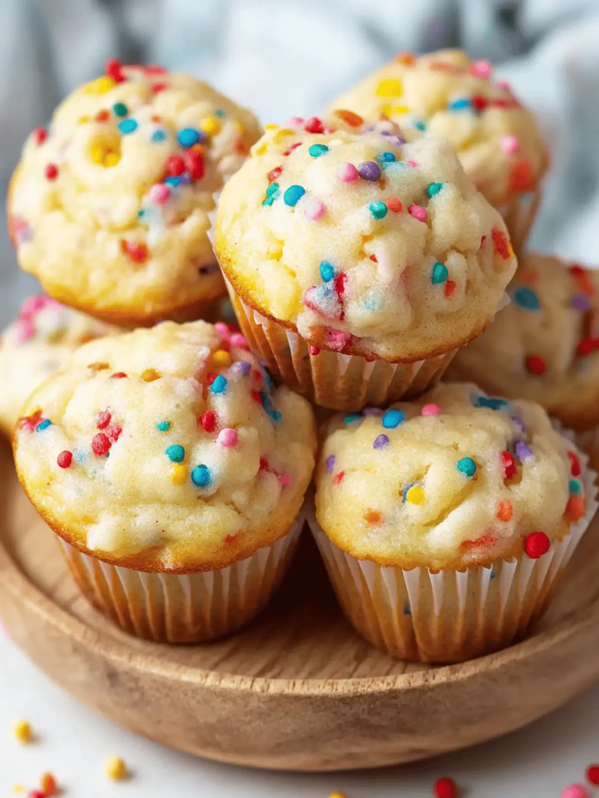 Mini Funfetti Yogurt Muffins