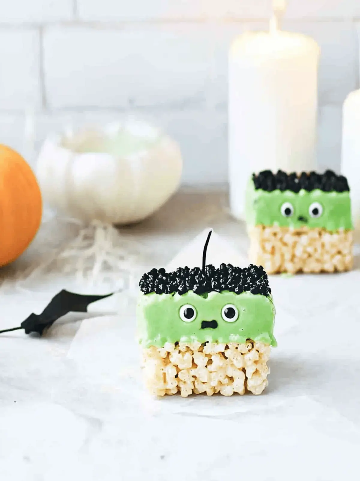 Frankenstein Halloween Rice Krispie Treats