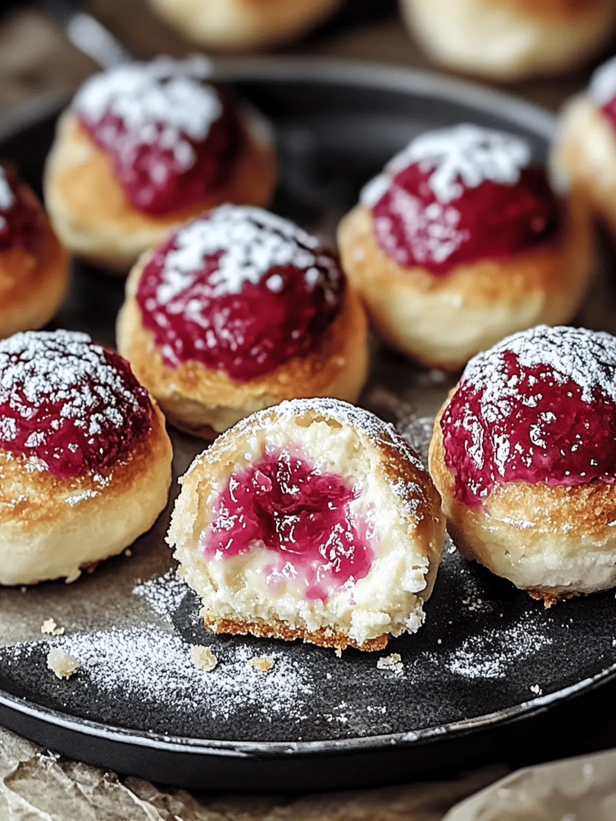 Twice-Baked Rhubarb Cheesecake Bombs