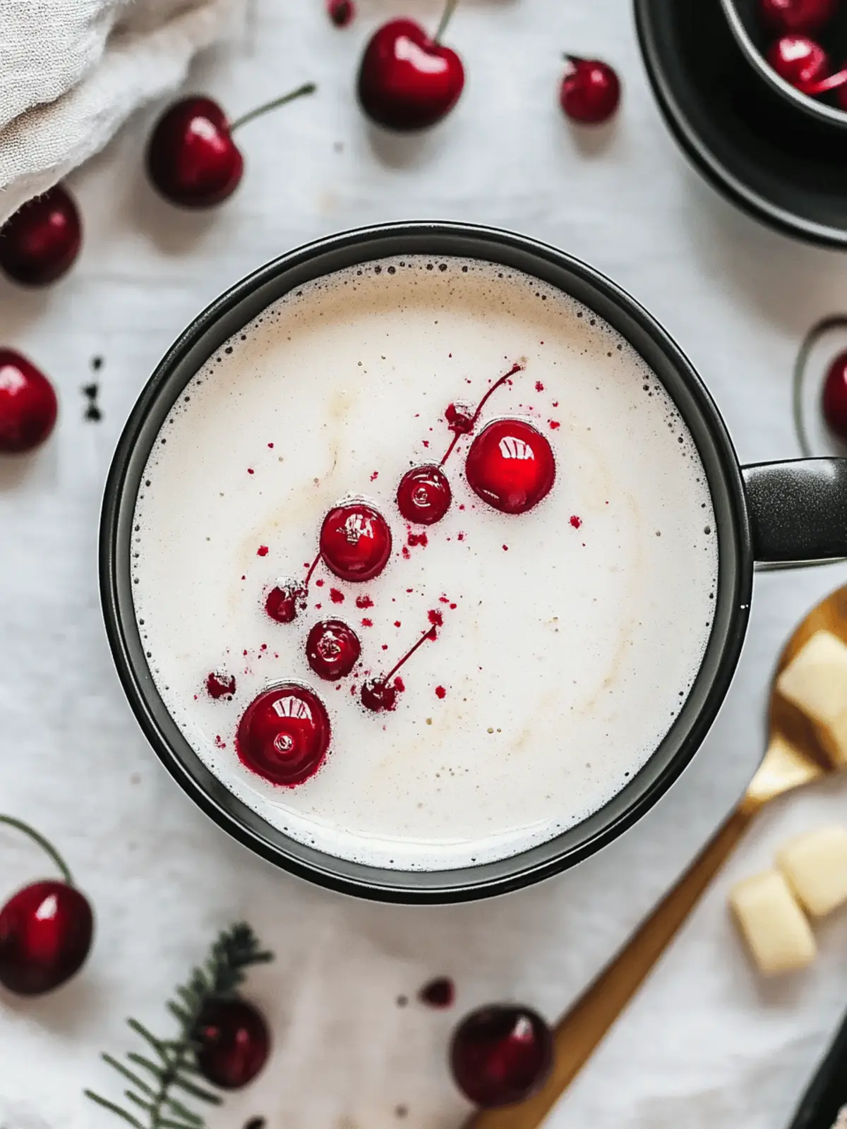 Cherry Vanilla Tea Latte
