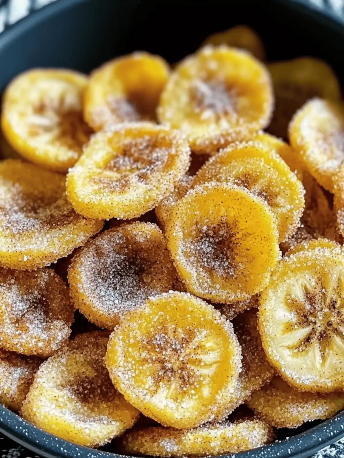 Cinnamon-Sugar Air Fryer Banana Chips