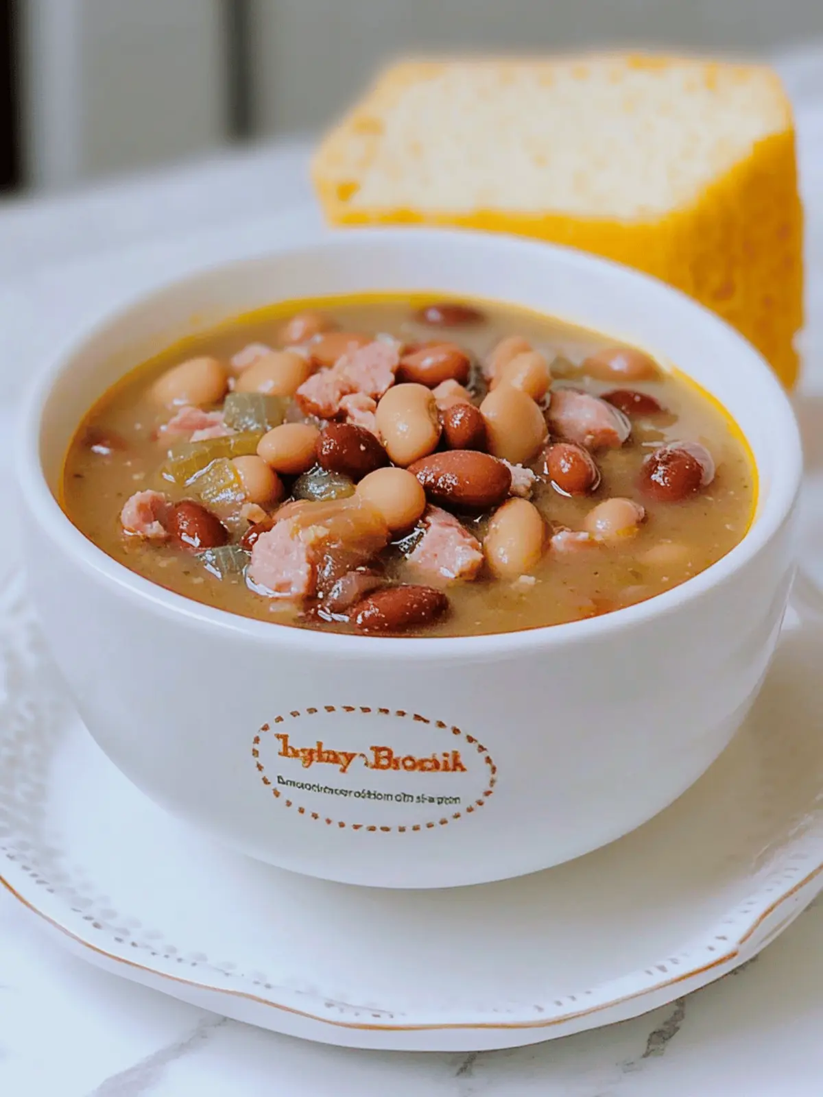 Crock Pot Brown Bean and Ham Soup