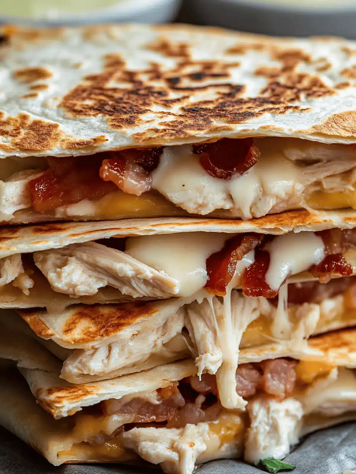 Chicken Bacon Ranch Quesadilla