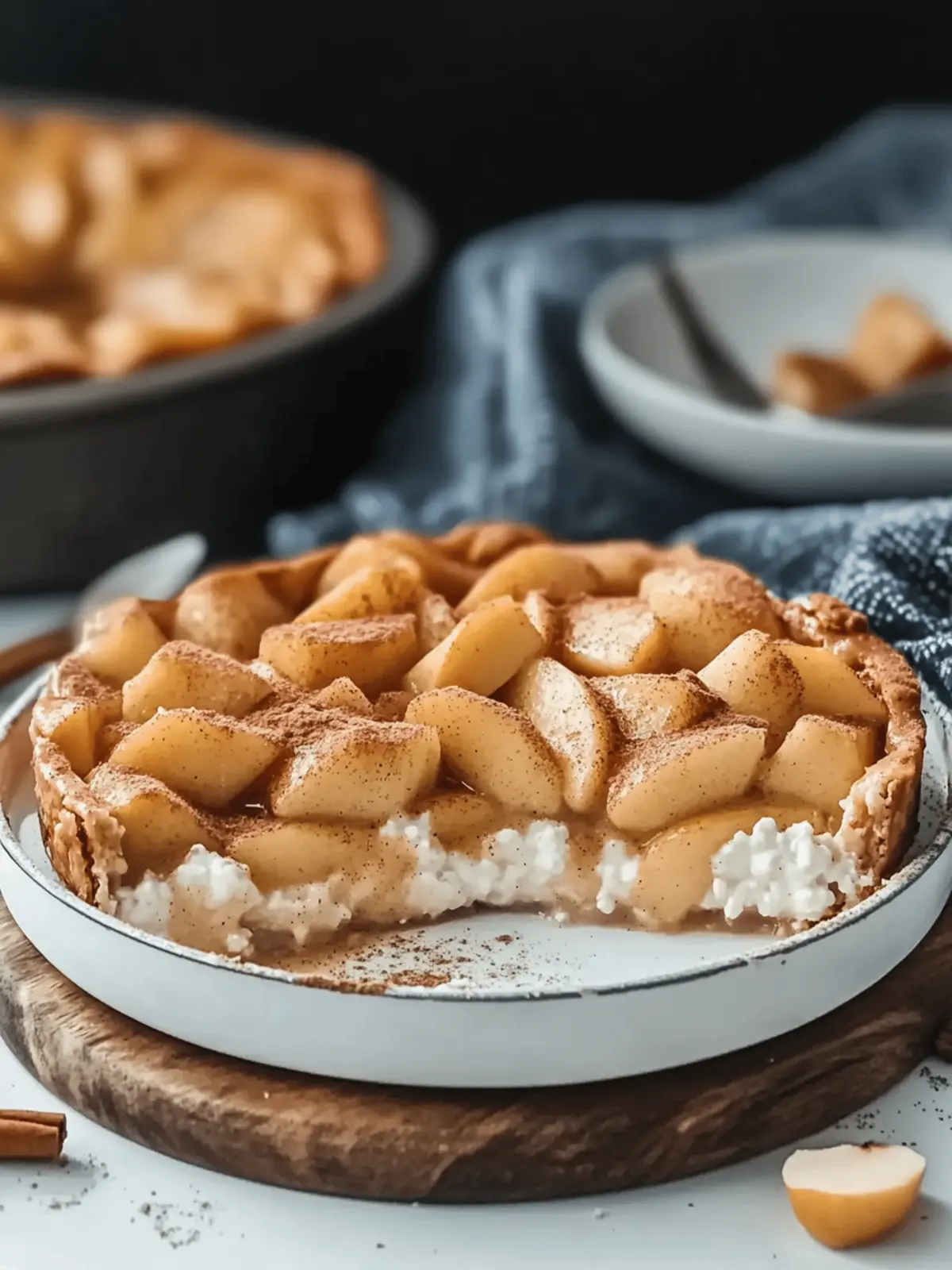 Apple Cinnamon Cottage Cheese Bake