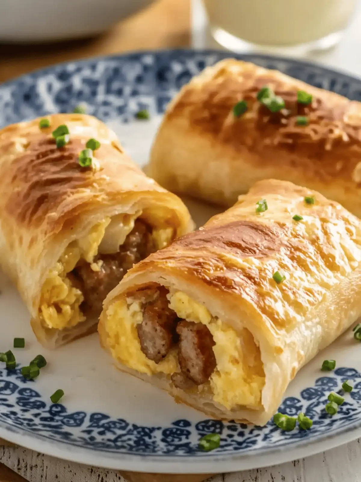 Sausage Egg Breakfast Roll-Ups