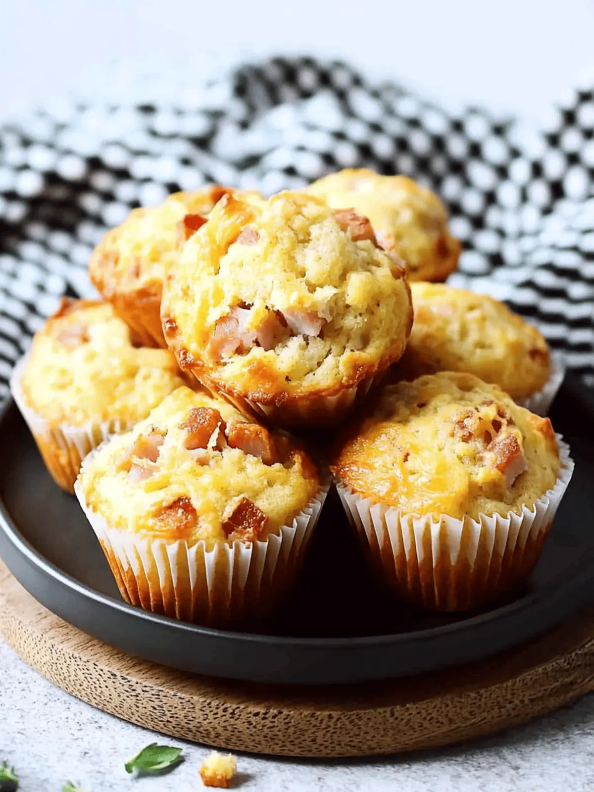 Ham and Cheese Muffins