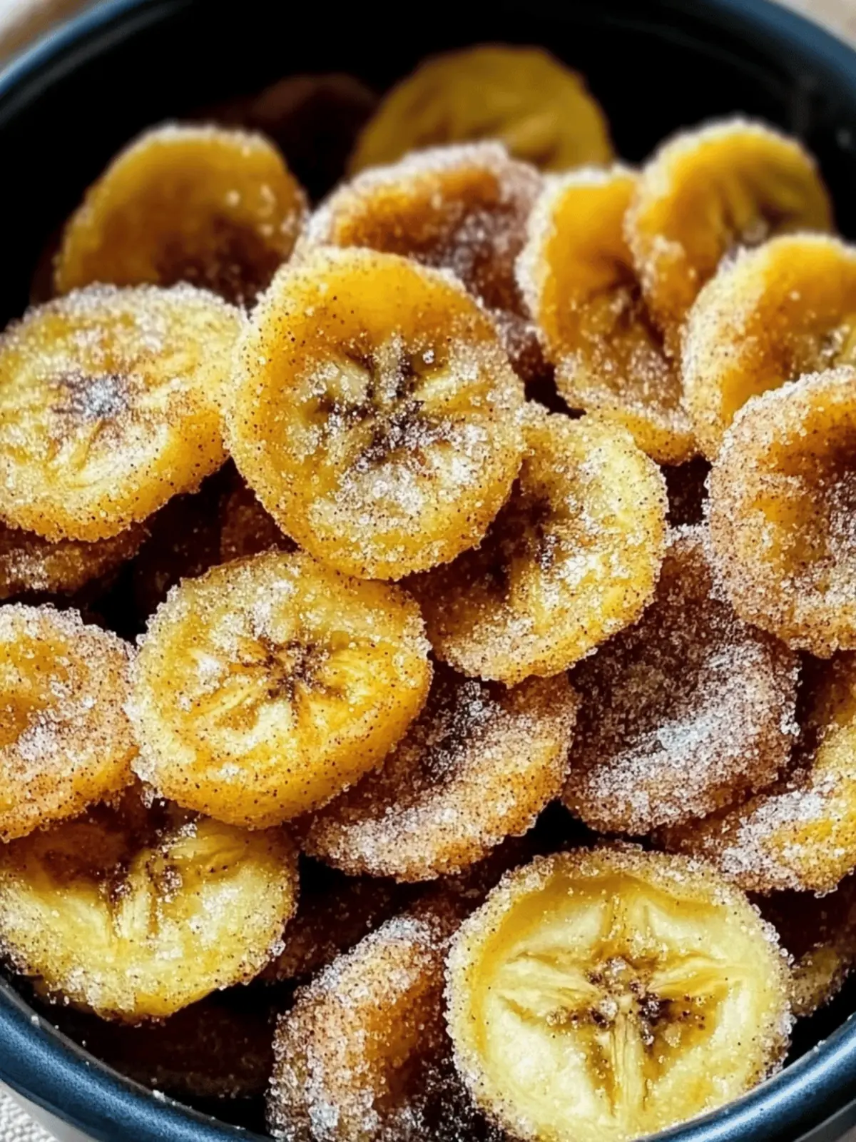 Cinnamon-Sugar Air Fryer Banana Chips