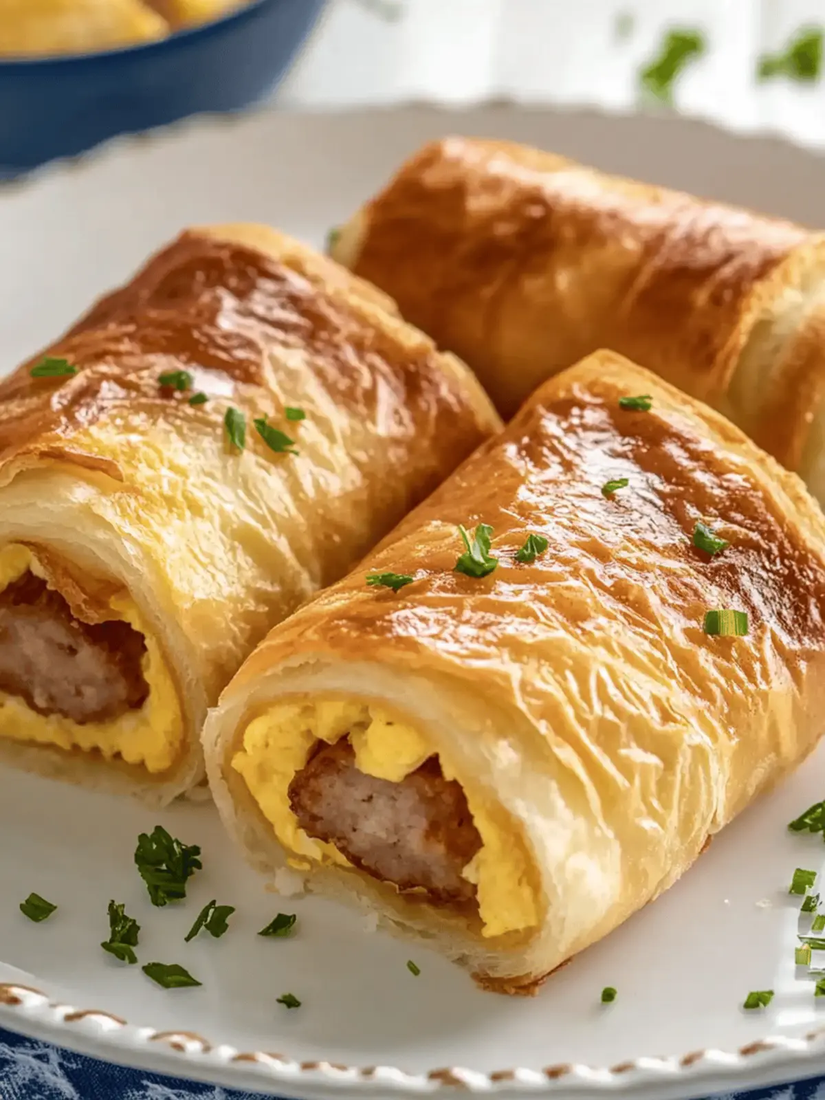 Sausage Egg Breakfast Roll-Ups
