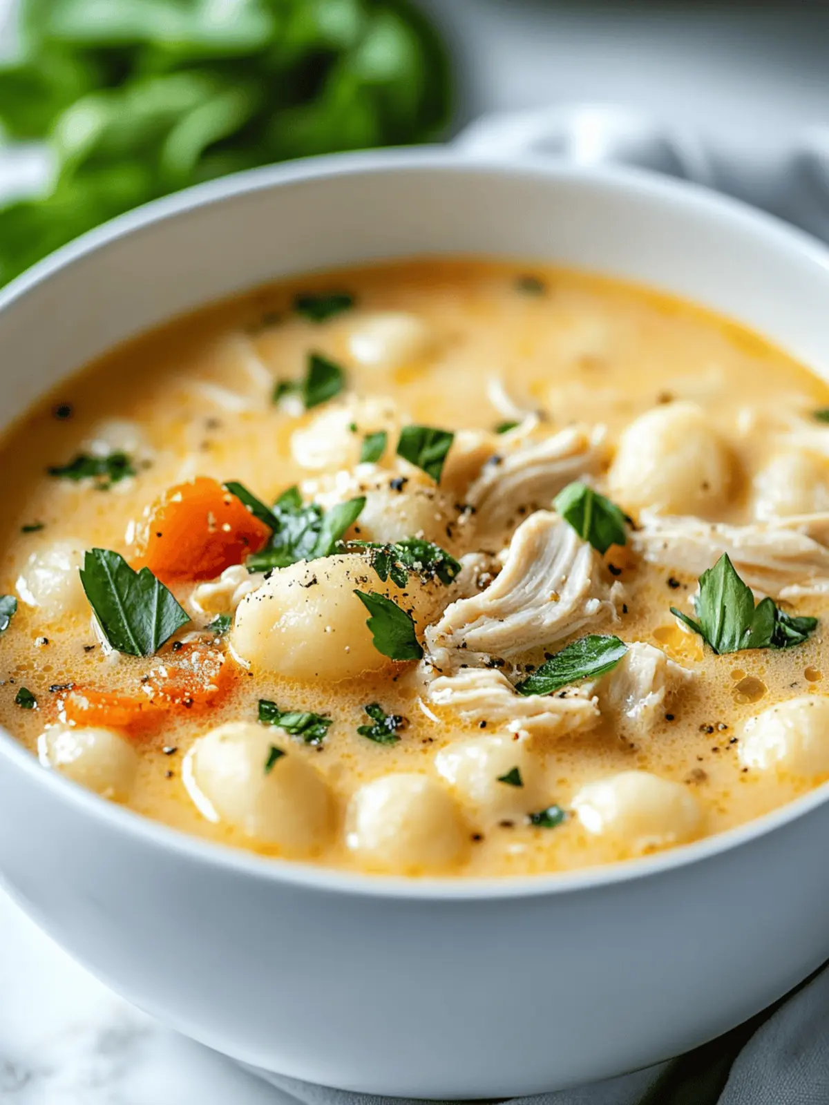 Gnocchi in Chicken Soup