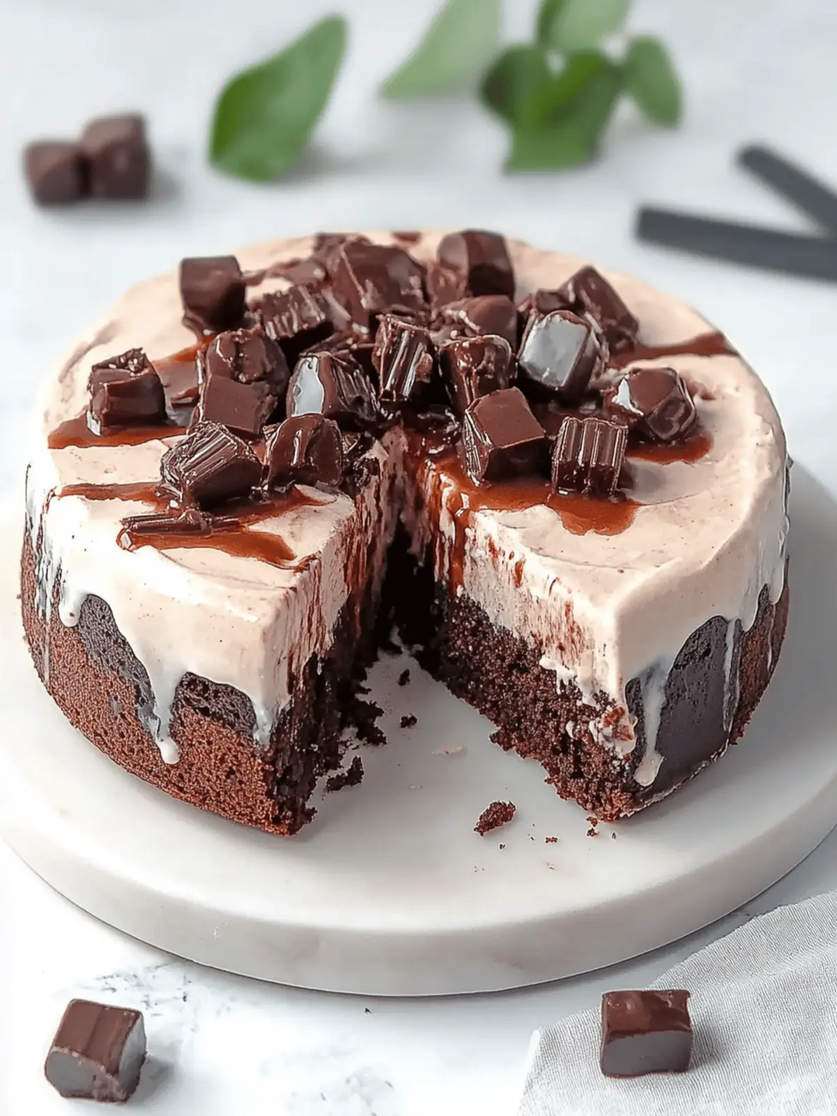 Brownie Ice Cream Cake