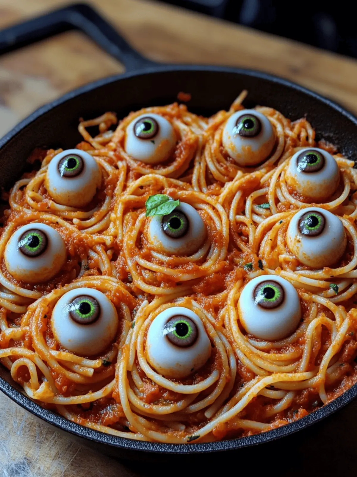 Spooky Spaghetti Eyeballs