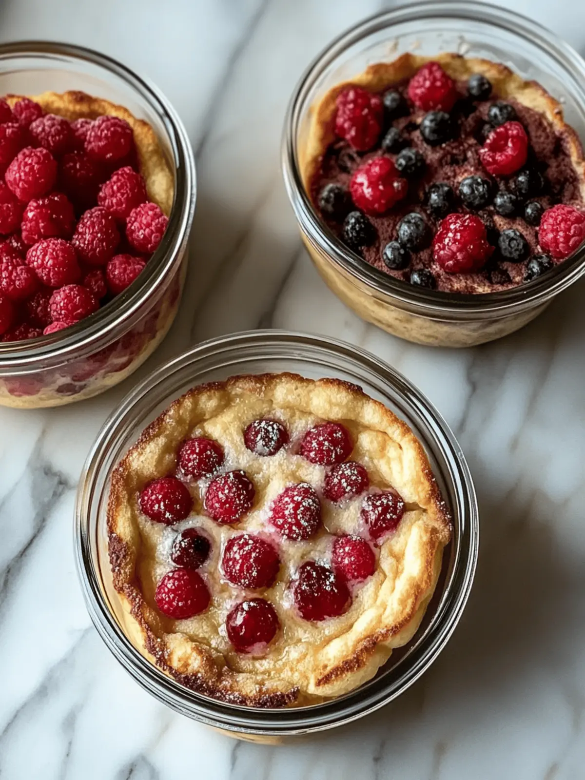 Baked Protein Pancake Bowls