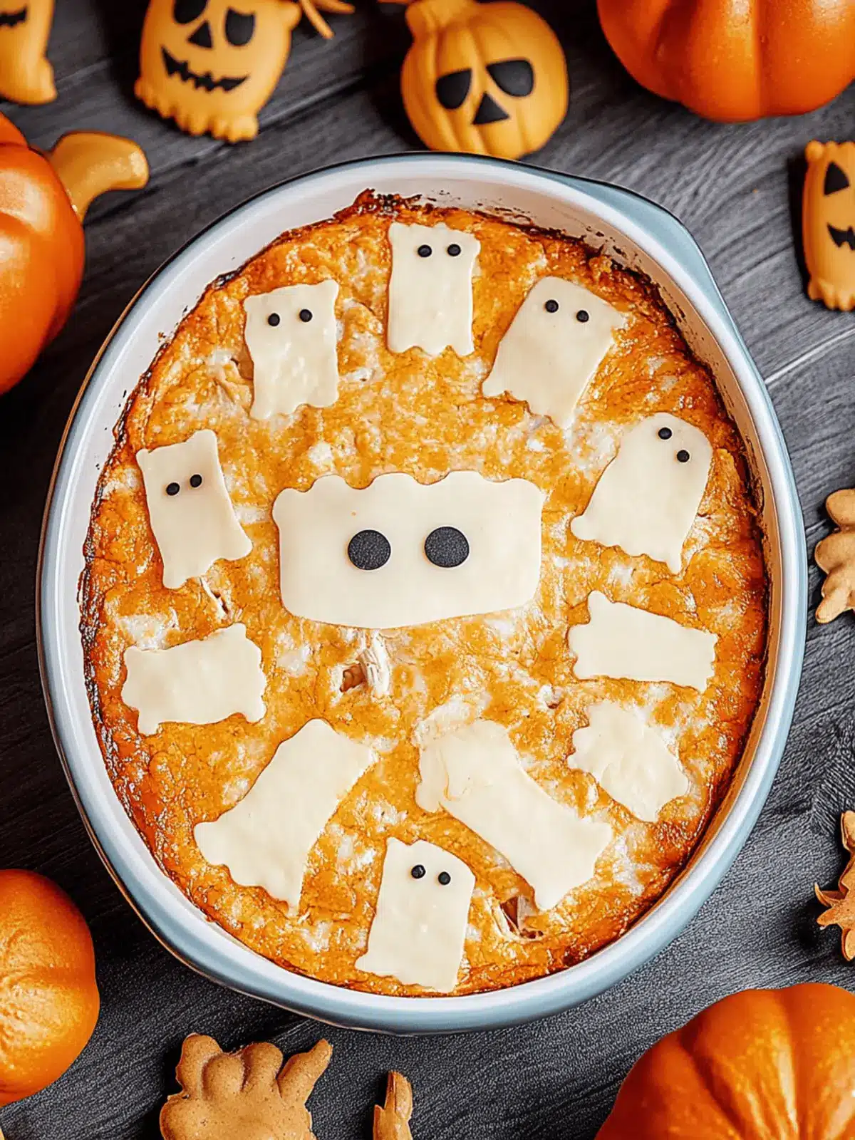 Halloween Buffalo Chicken Dip