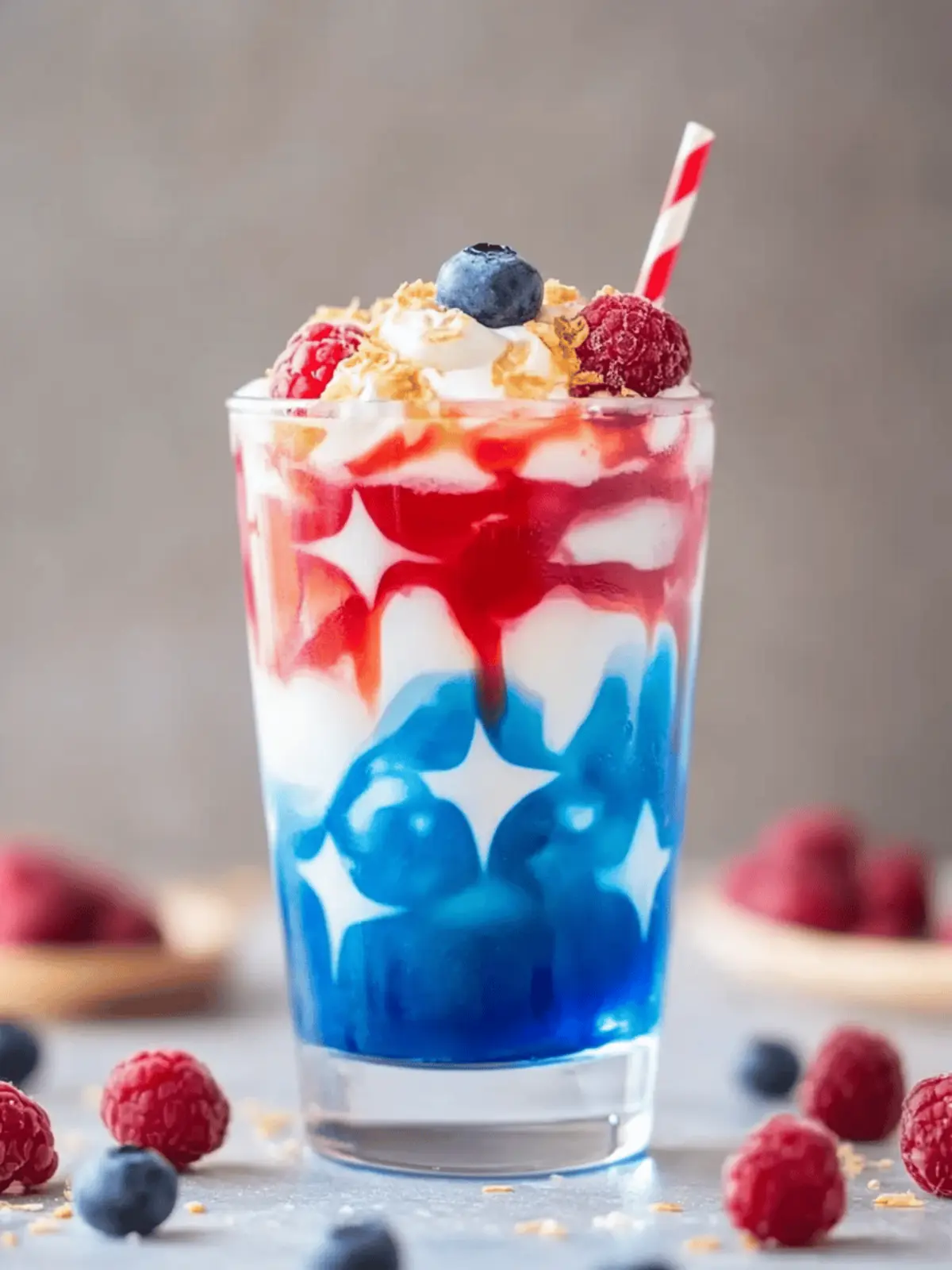 Red White and Blue Drink