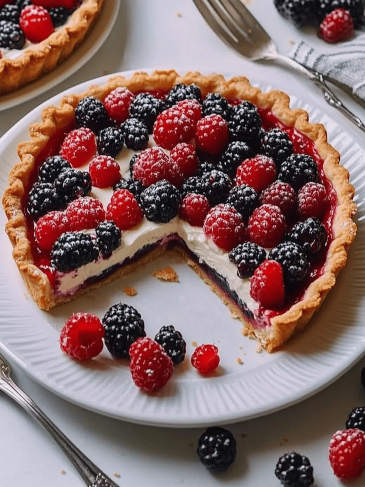 Berry Tart with Sweet Mascarpone