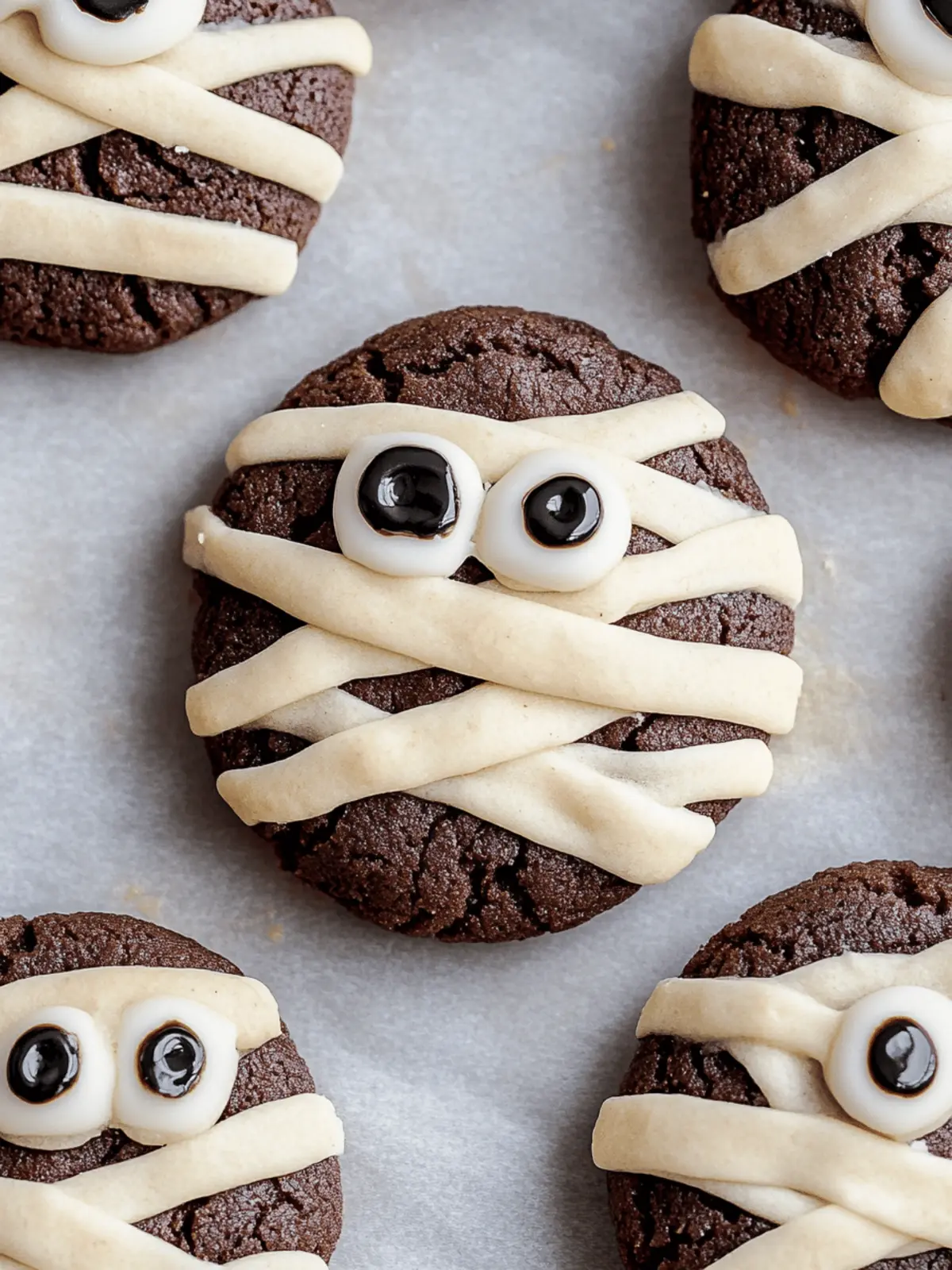 Halloween Mummy Cookies