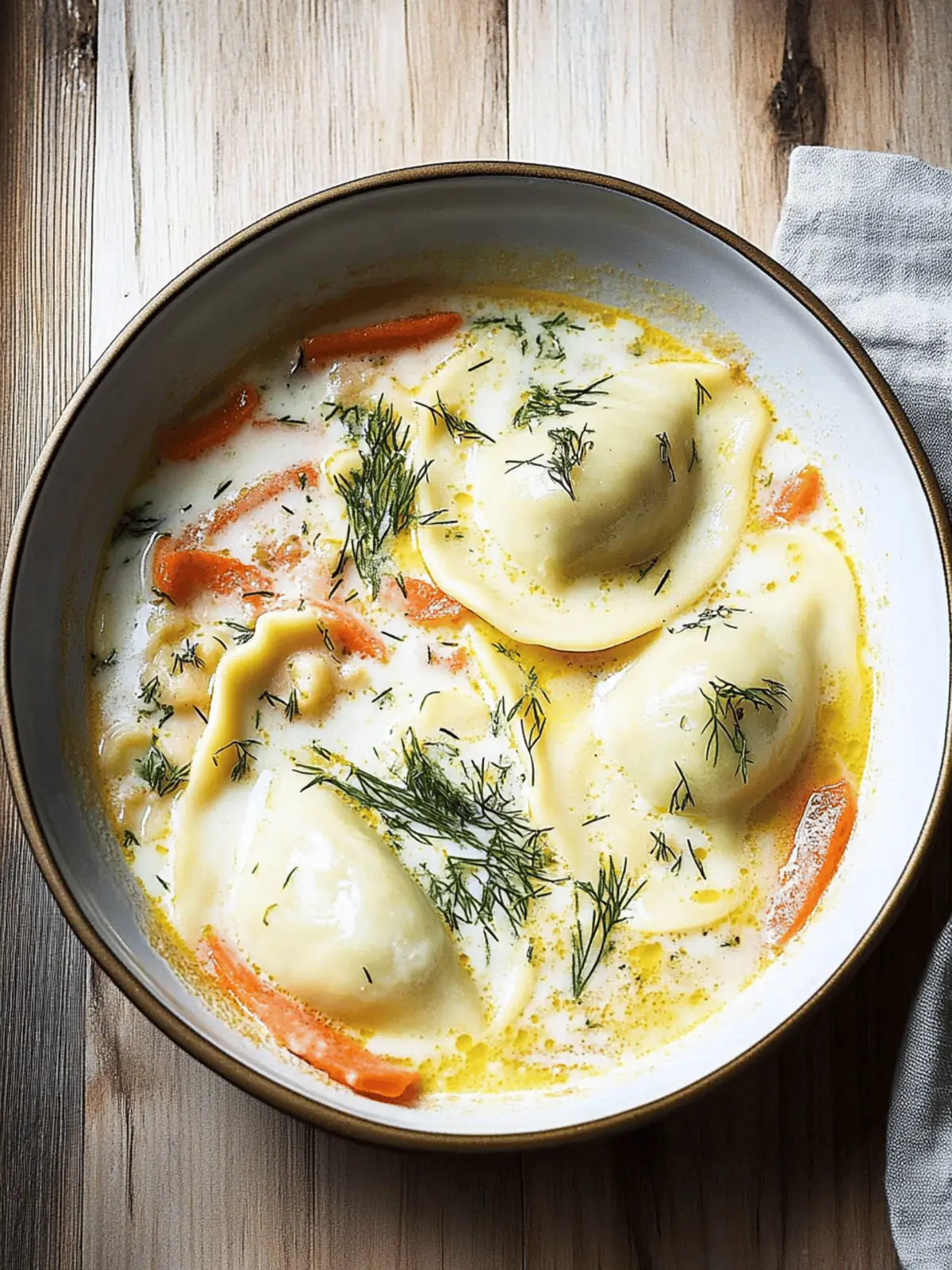 Pierogi Dill Soup