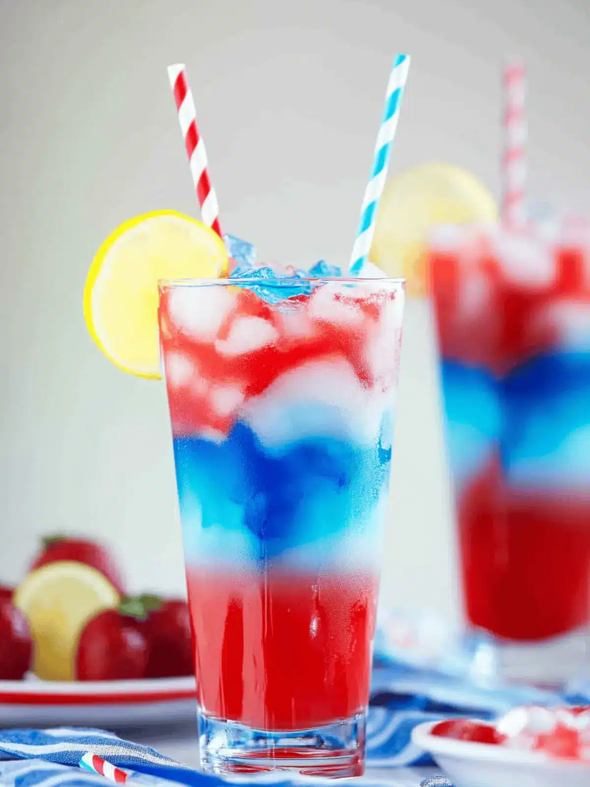 Red, White, and Blue Cocktail