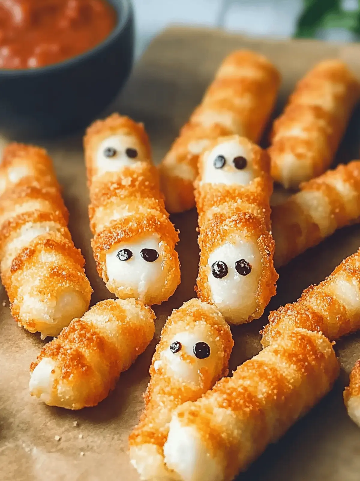 Mummy Mozzarella Sticks
