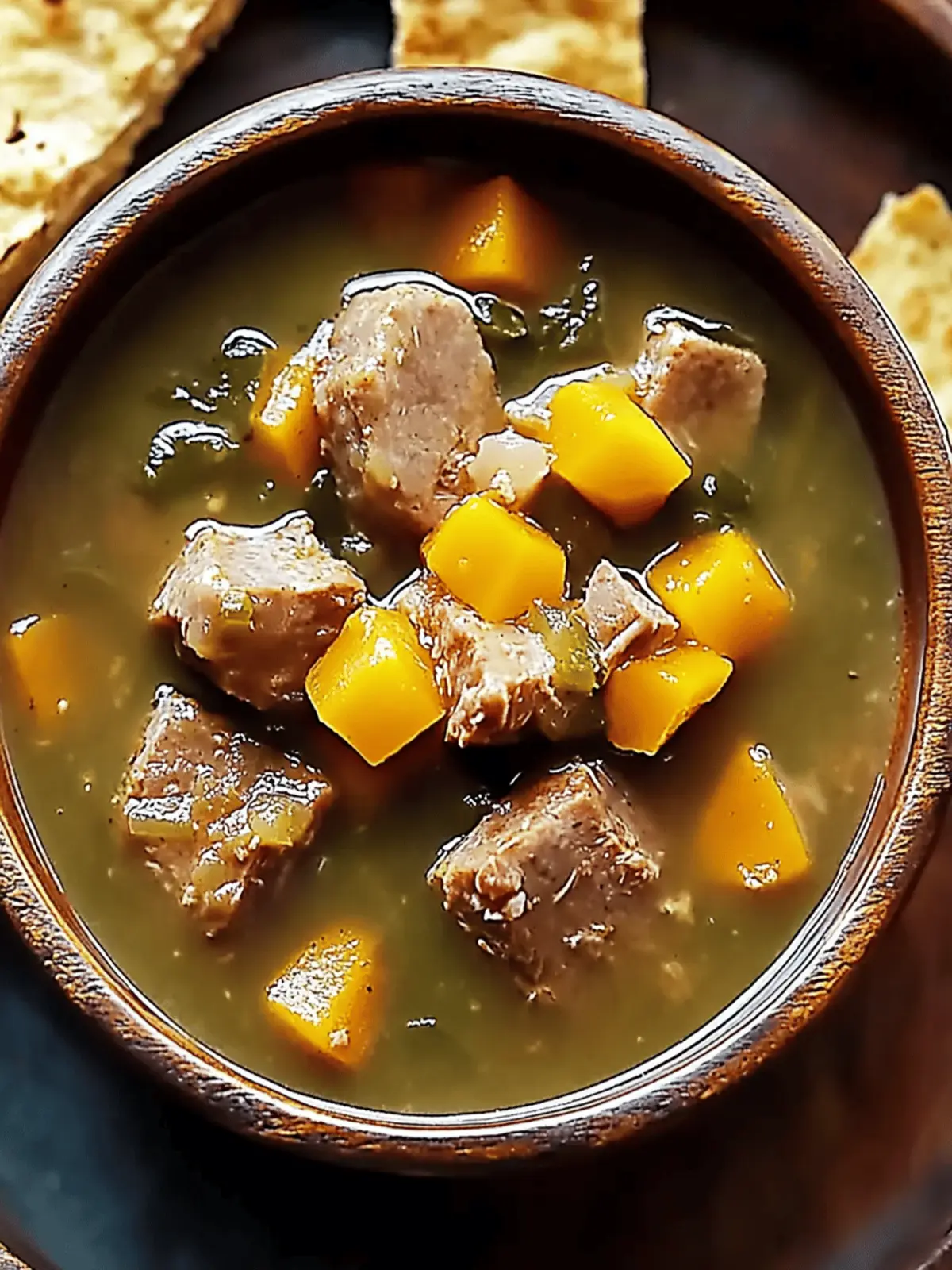 Hearty Pork & Green Chile Stew