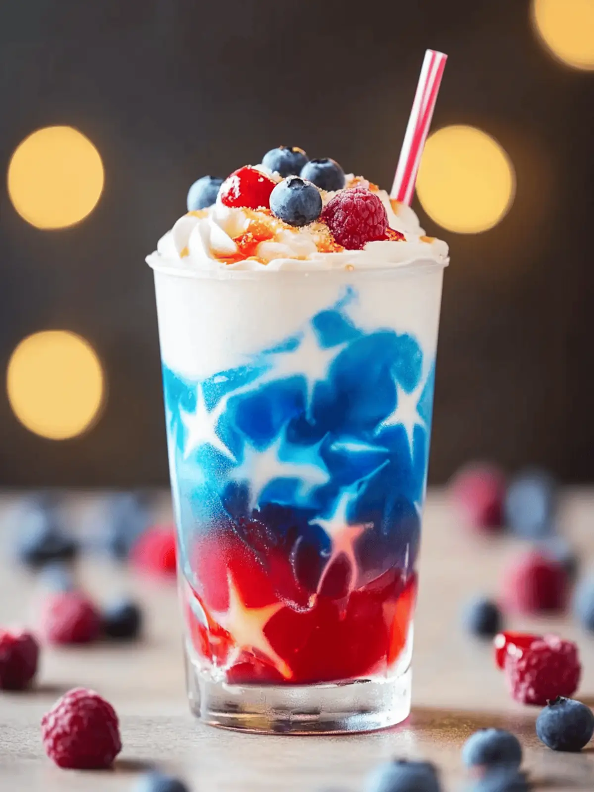 Red White and Blue Drink
