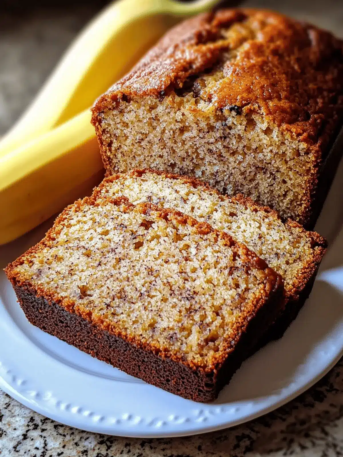 Moist Classic Baked Banana Bread
