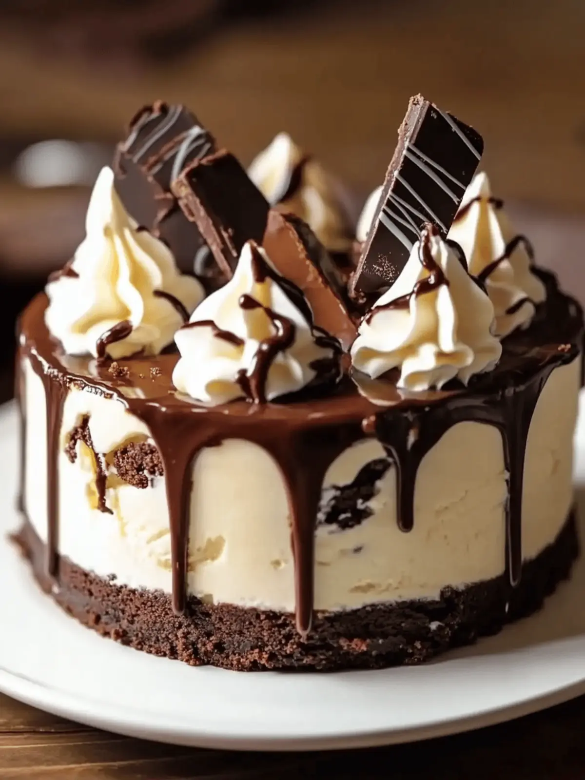 Hot Fudge Sundae Brownie Cheesecake