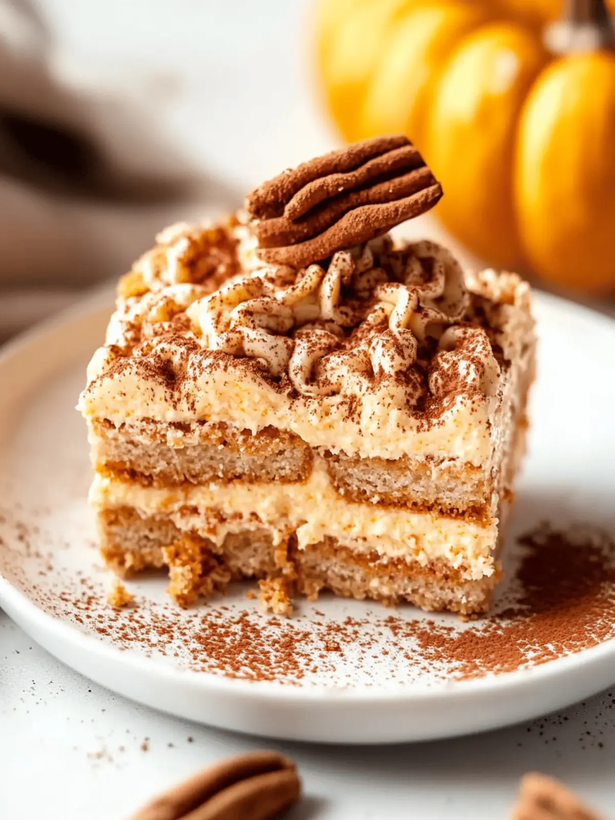 Creamy Pumpkin Tiramisu
